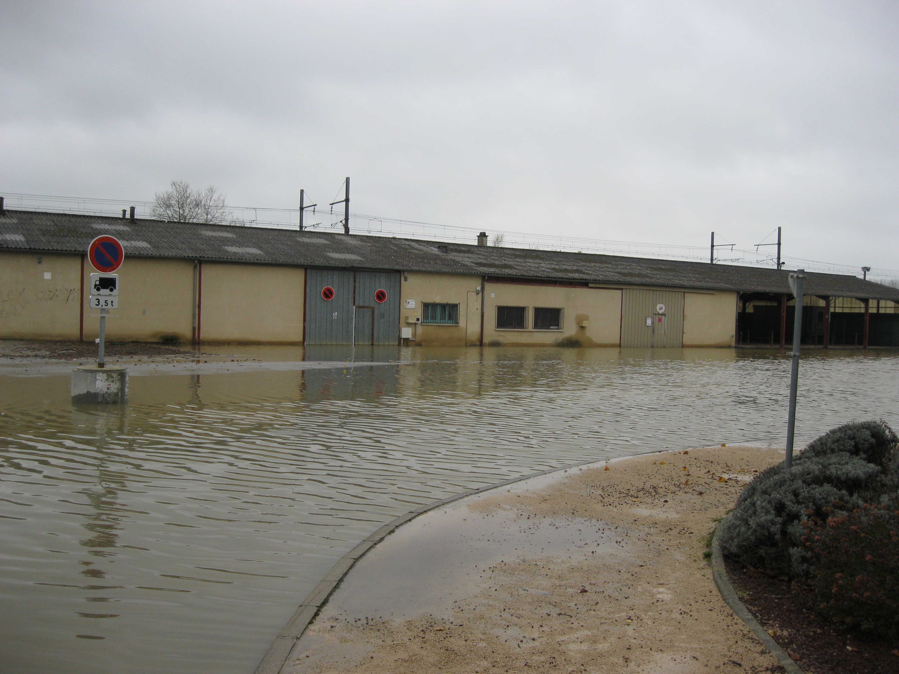 Crue de la Seille en 2012 à Louhans