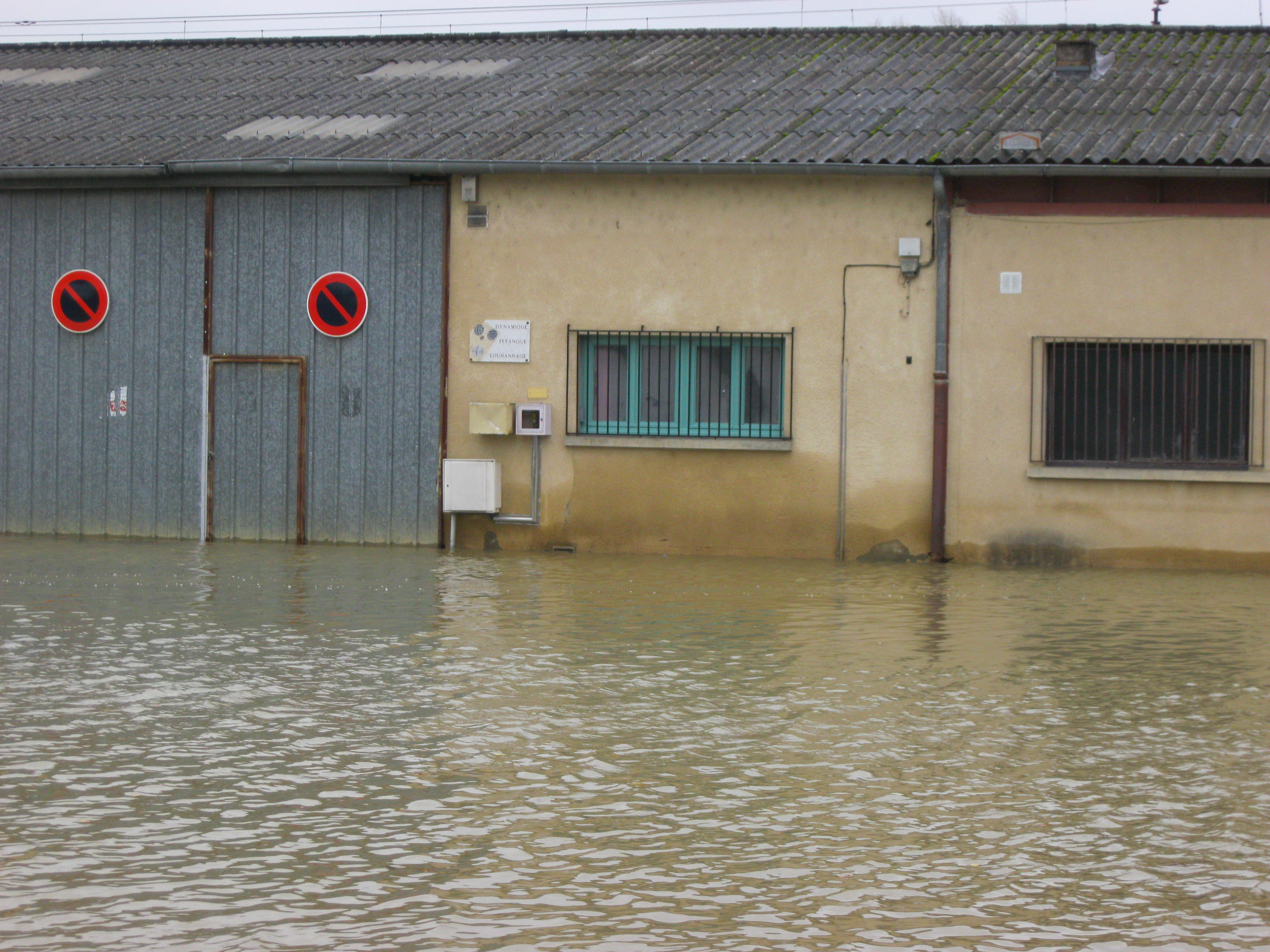 Crue de la Seille en 2012 à Louhans