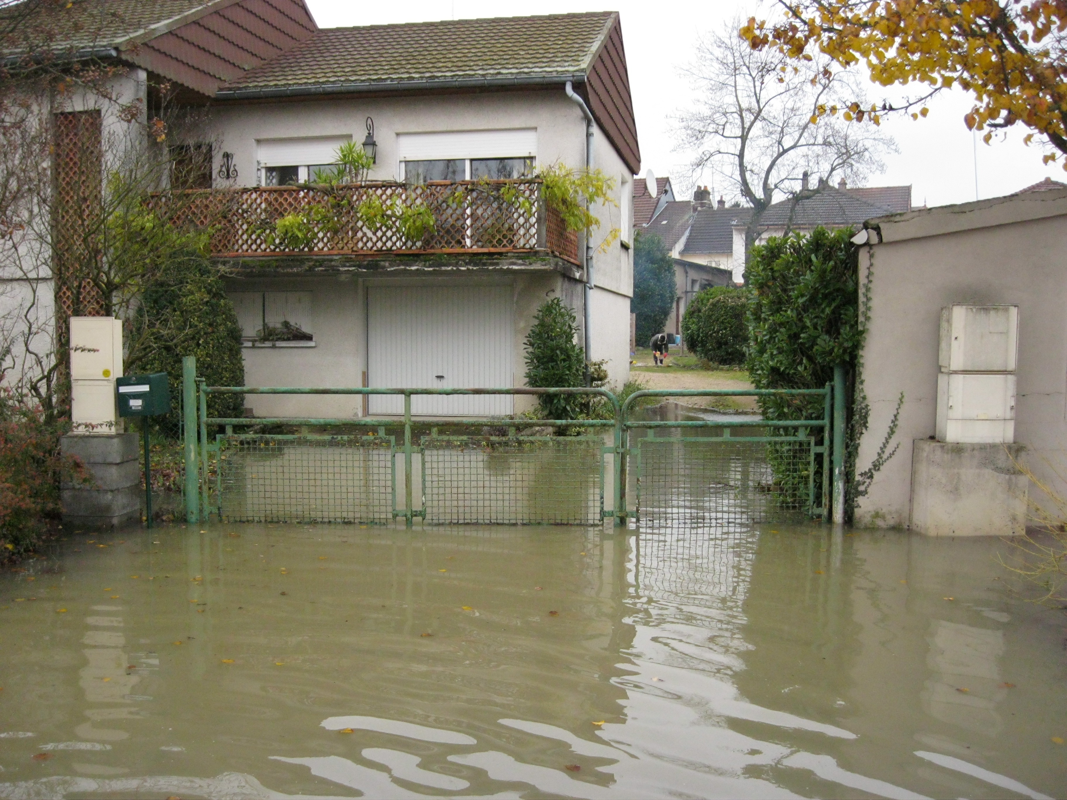 Crue de la Seille en 2012 à Louhans