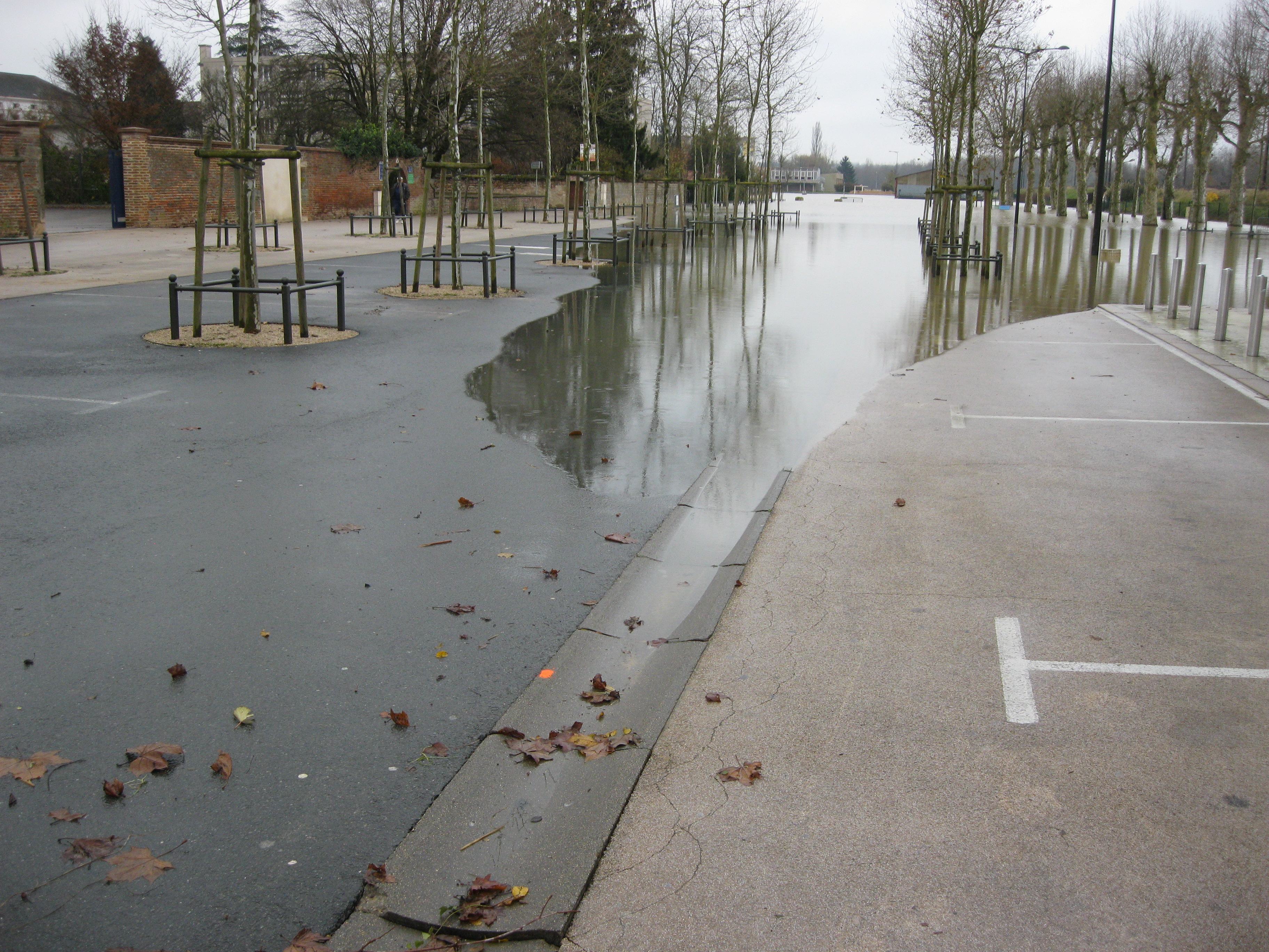 Crue de la Seille en 2012 à Louhans