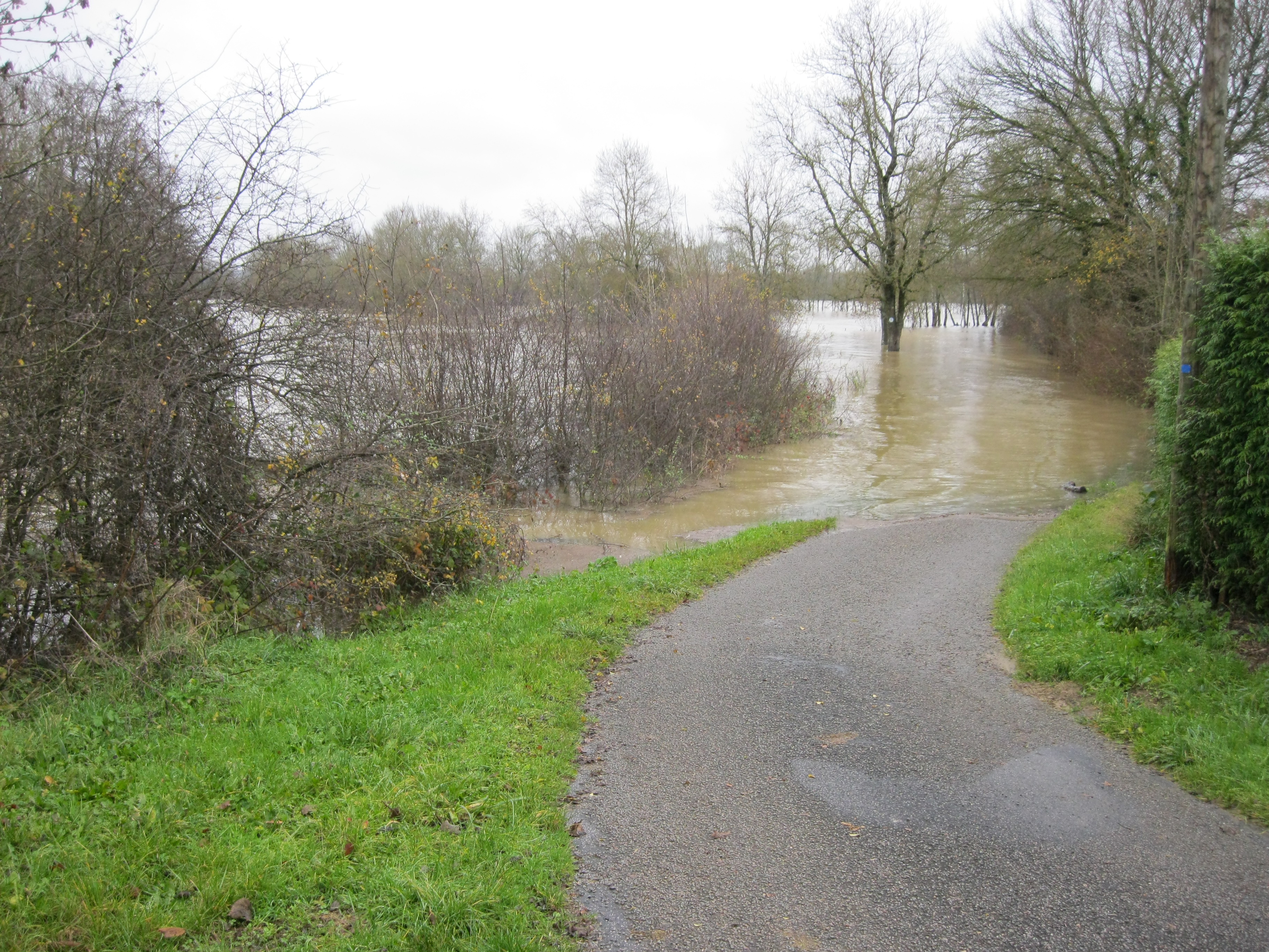 Crue de la Seille en 2012 à Brienne