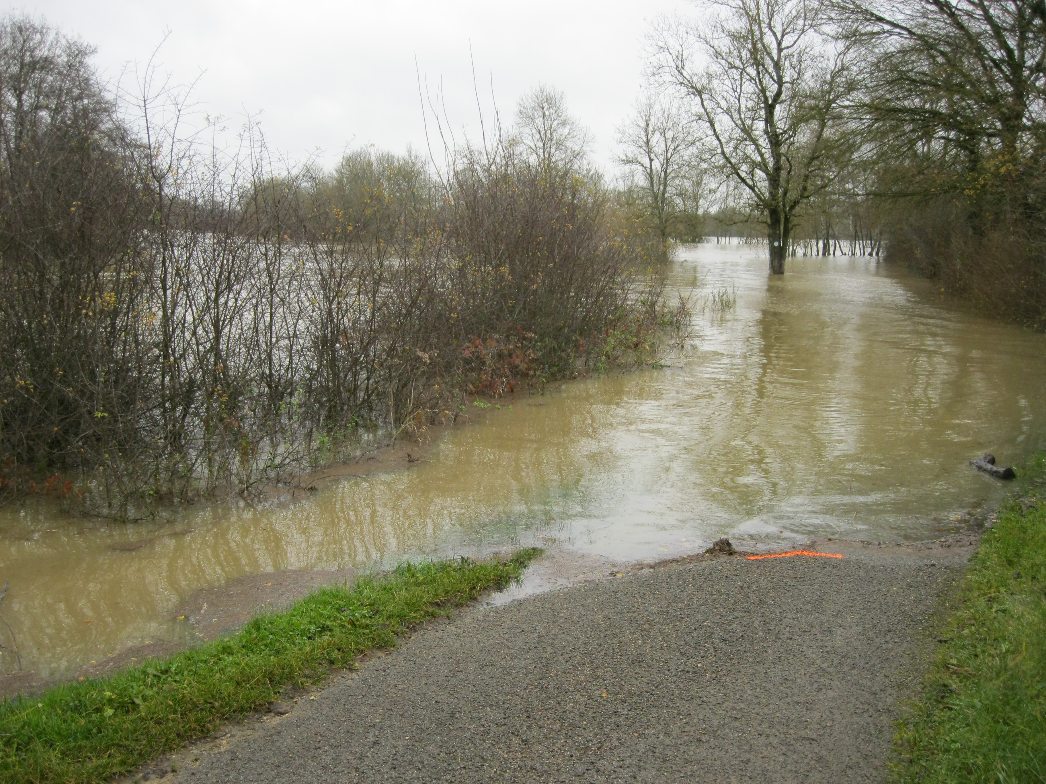 Crue de la Seille en 2012 à Brienne