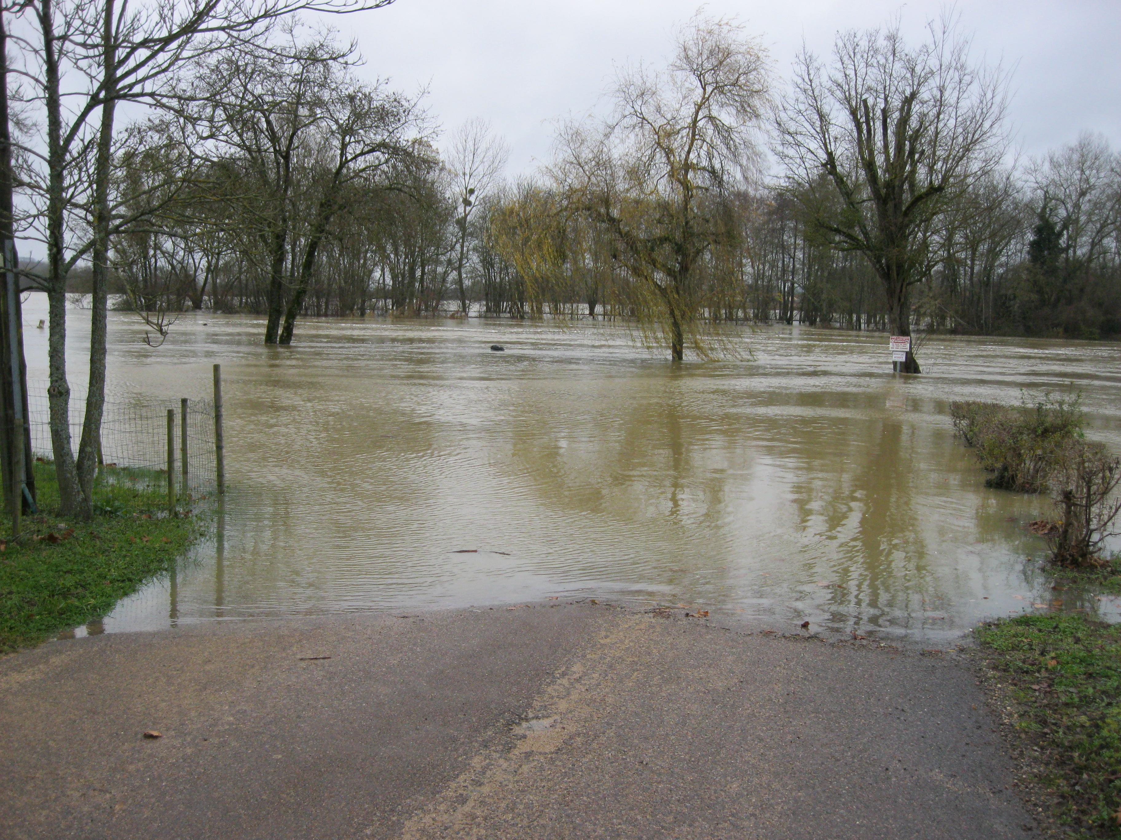 Crue de la Seille en 2012 à Cuisery