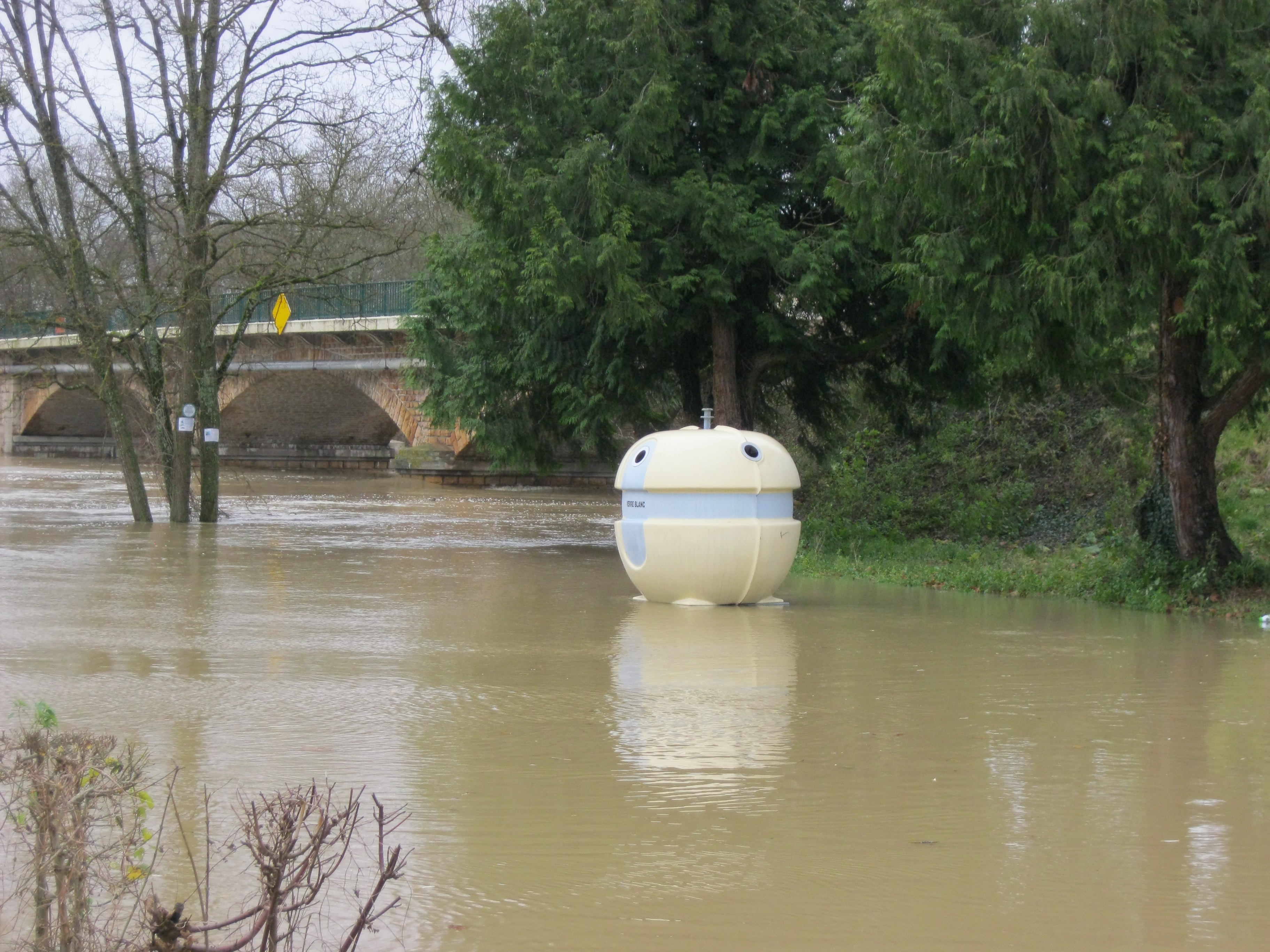 Crue de la Seille en 2012 à Cuisery