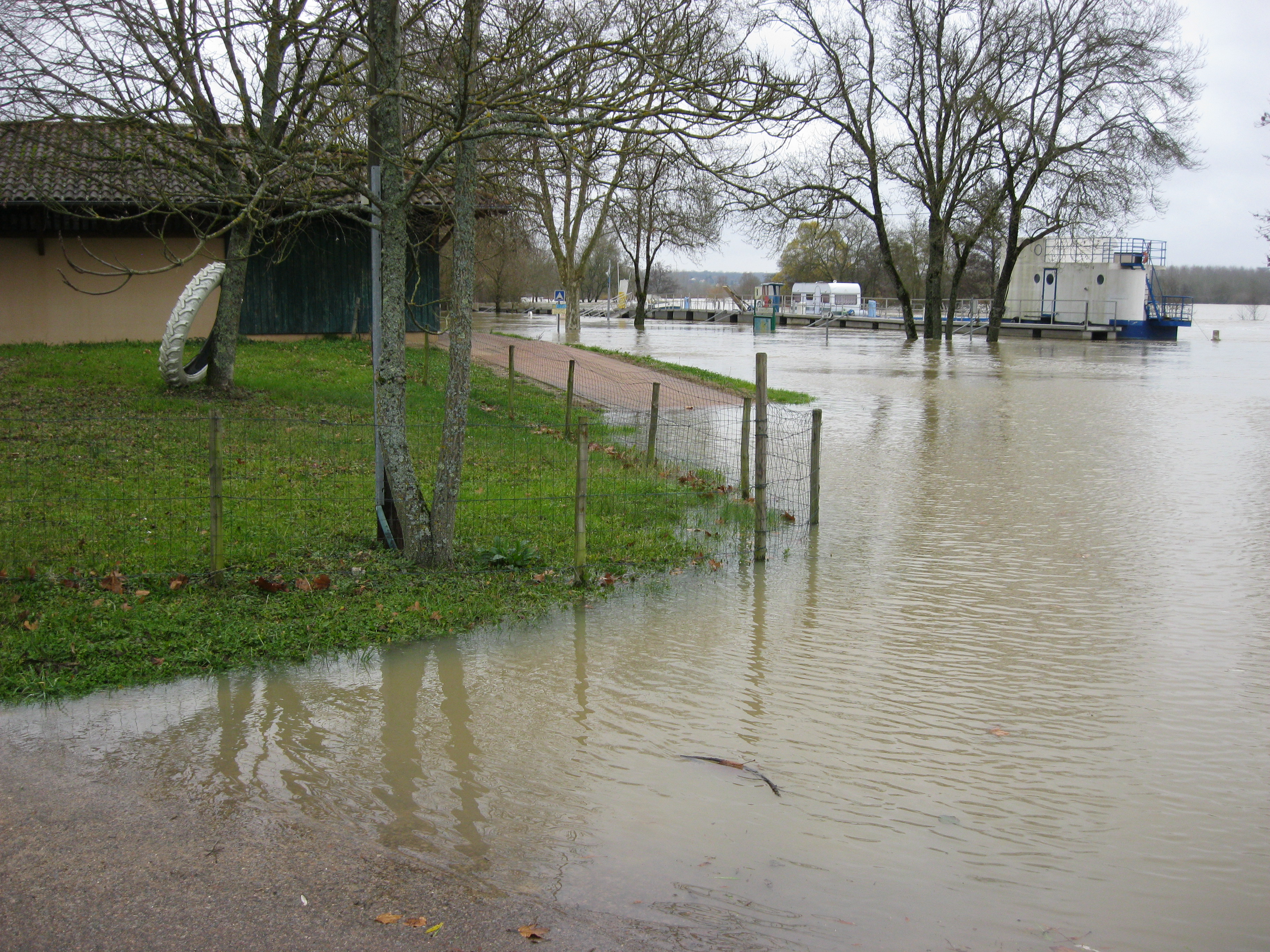 Crue de la Seille en 2012 à Cuisery