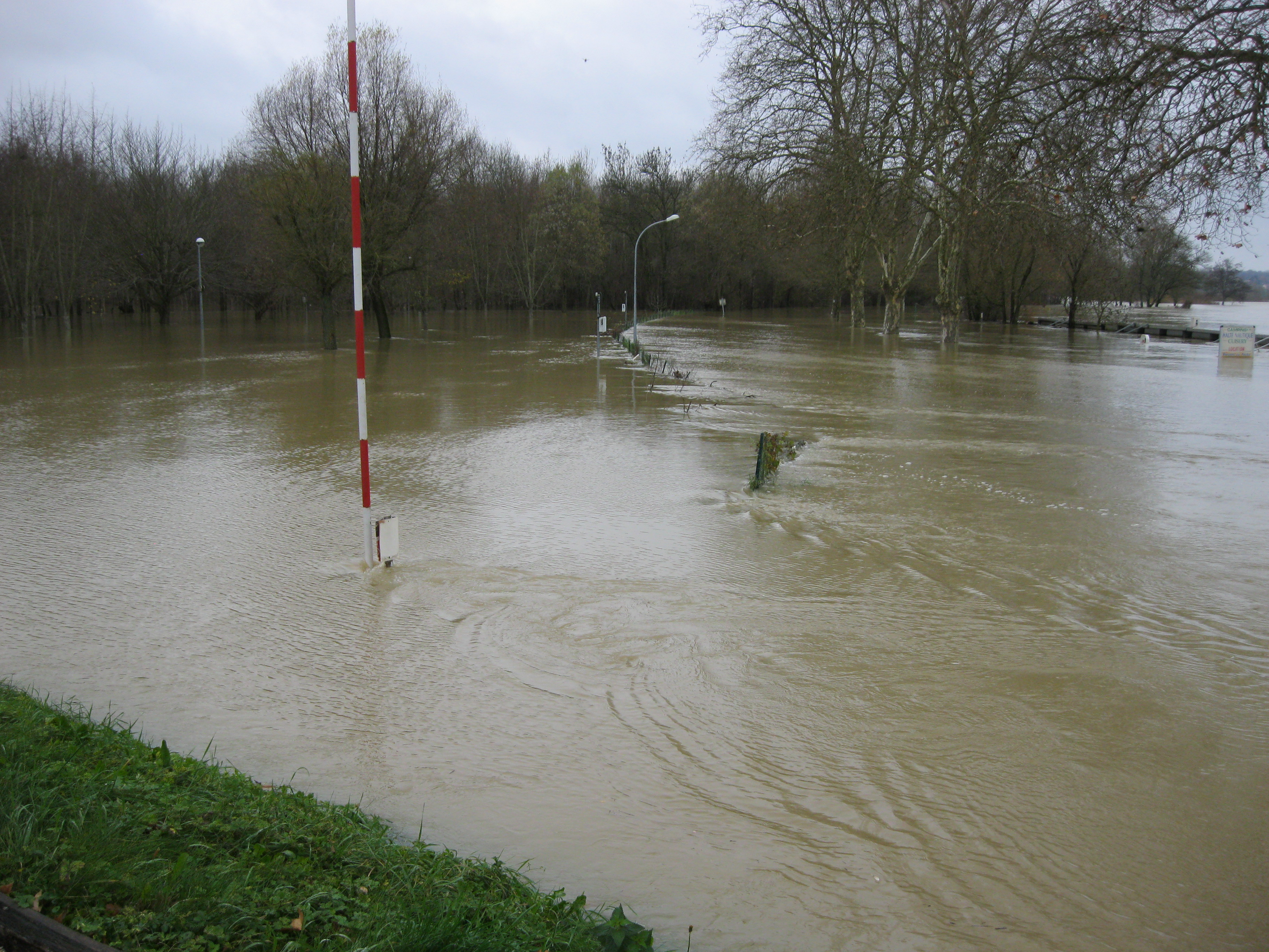 Crue de la Seille en 2012 à Cuisery