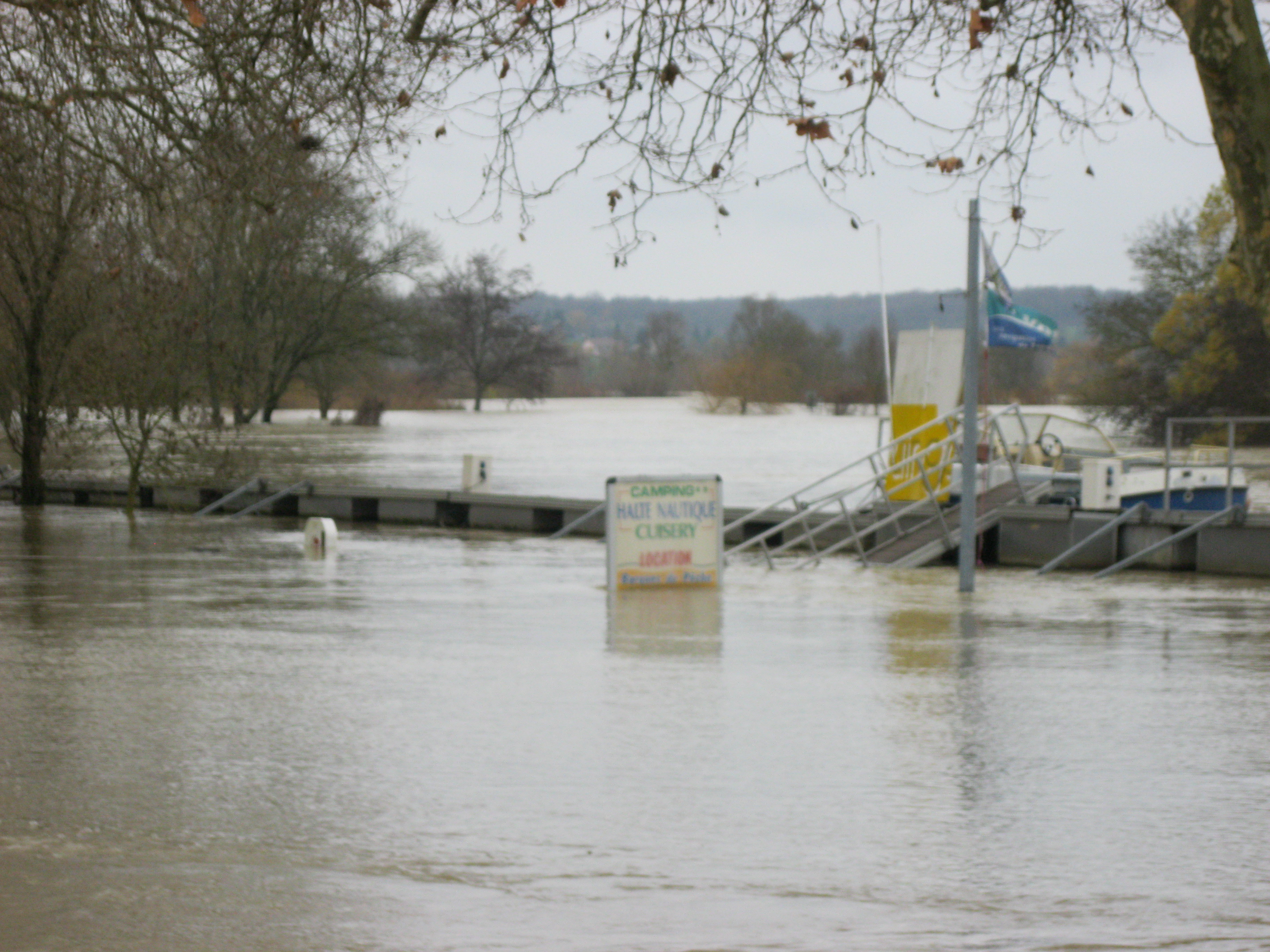 Crue de la Seille en 2012 à Cuisery