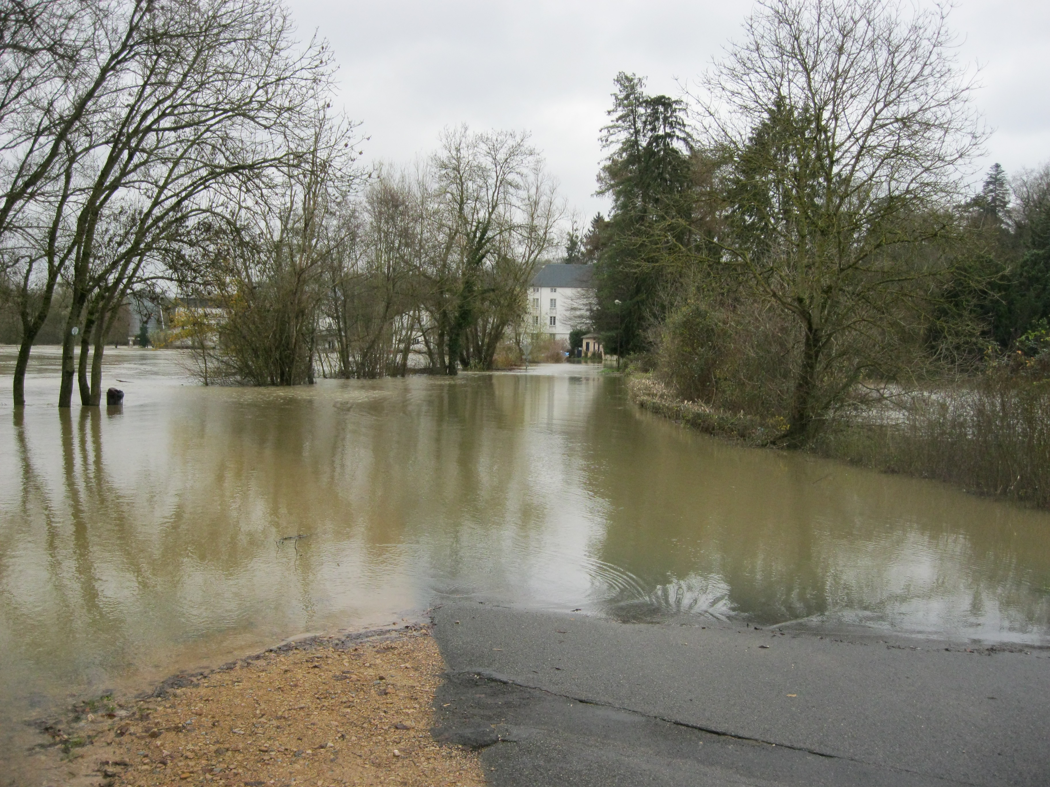 Crue de la Seille en 2012 à Cuisery