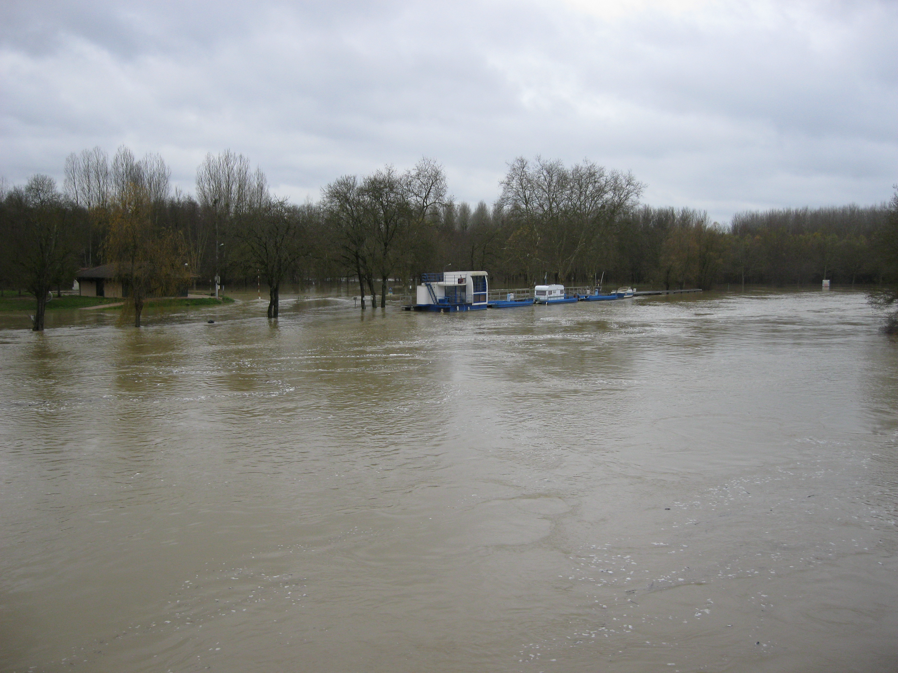 Crue de la Seille en 2012 à Cuisery