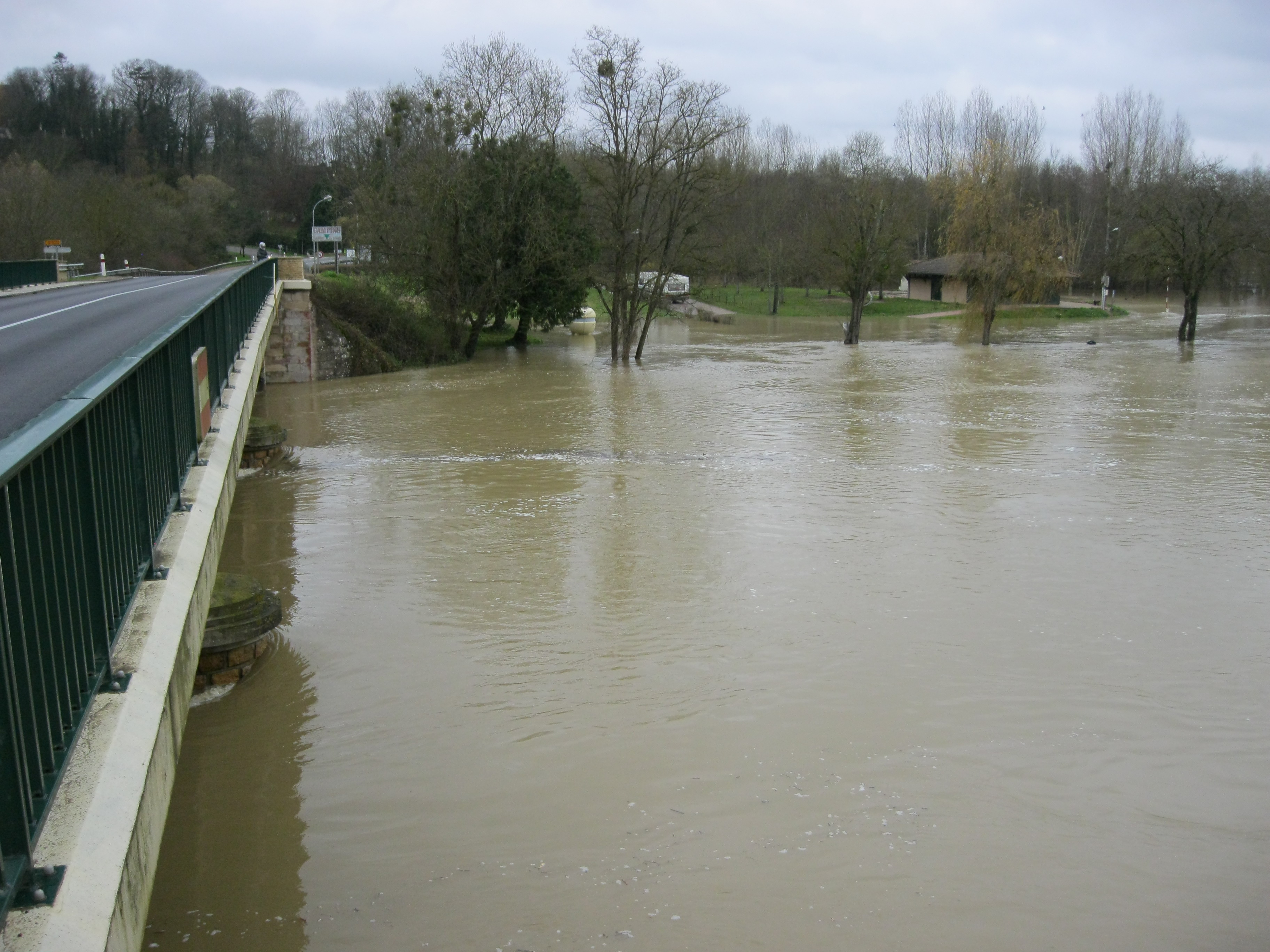 Crue de la Seille en 2012 à Cuisery