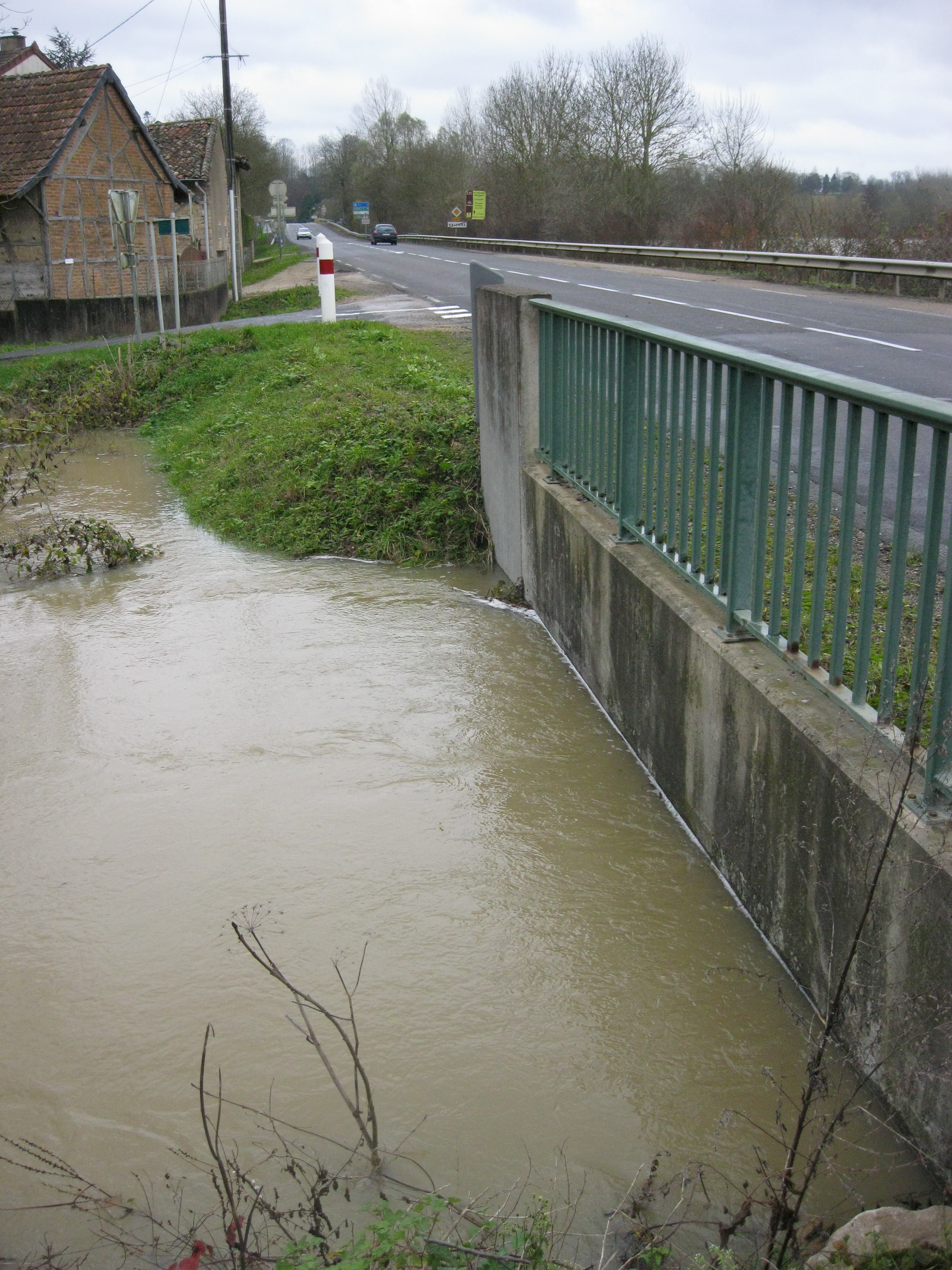 Crue de la Seille en 2012 à Brienne