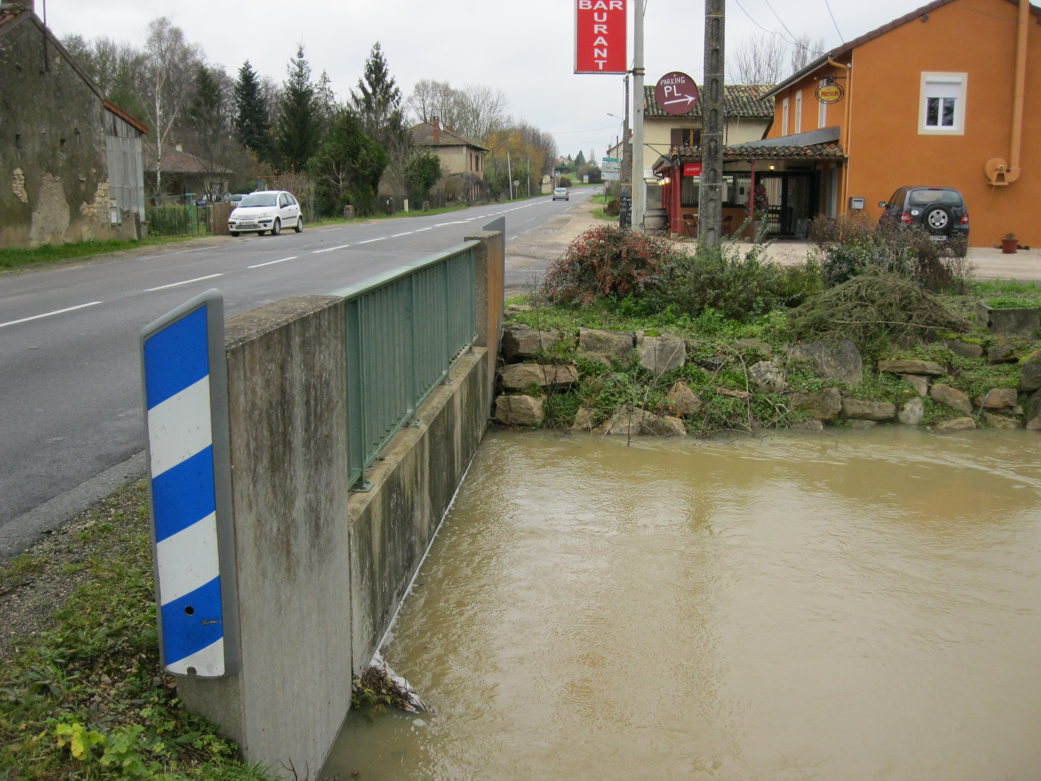 Crue de la Seille en 2012 à Brienne