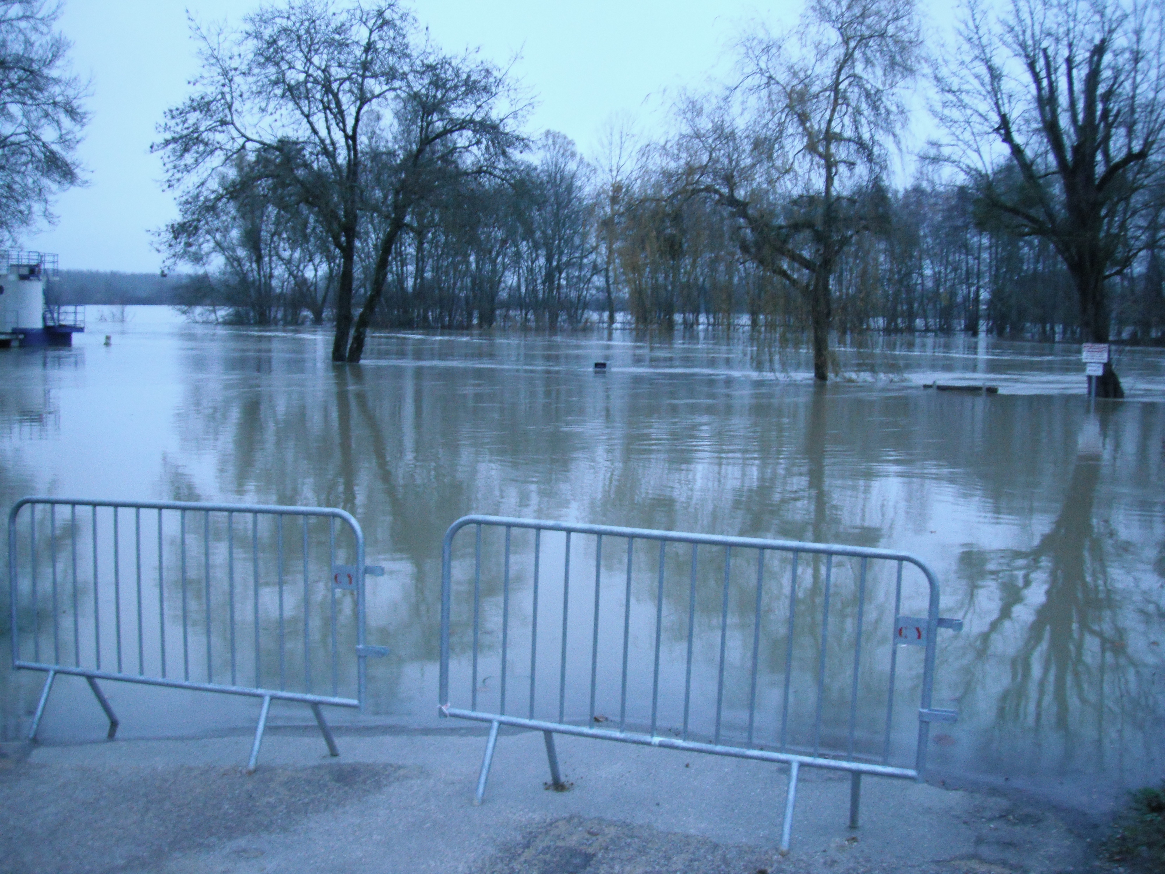 Crue de la Seille en 2012 à Cuisery