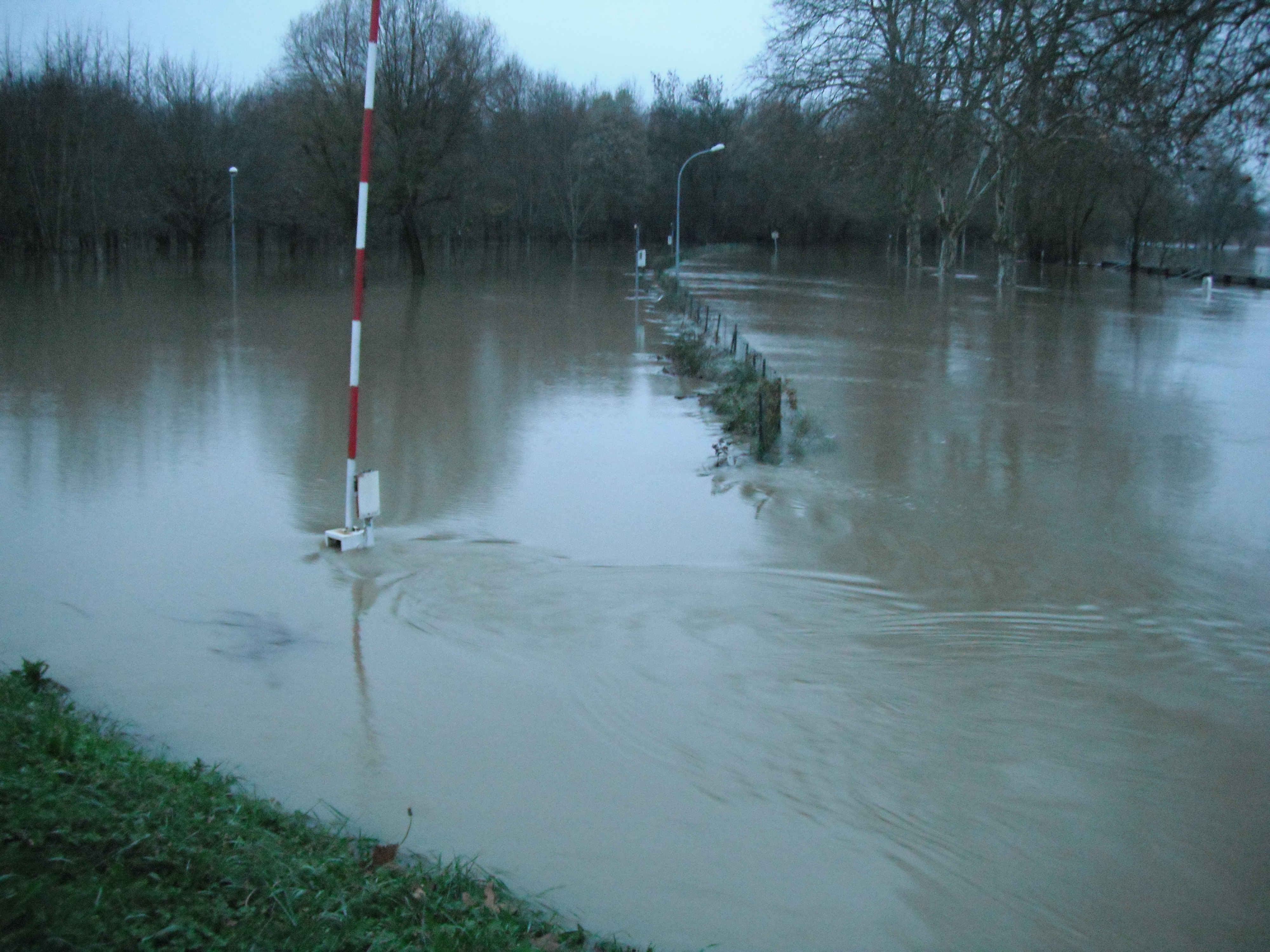 Crue de la Seille en 2012 à Cuisery