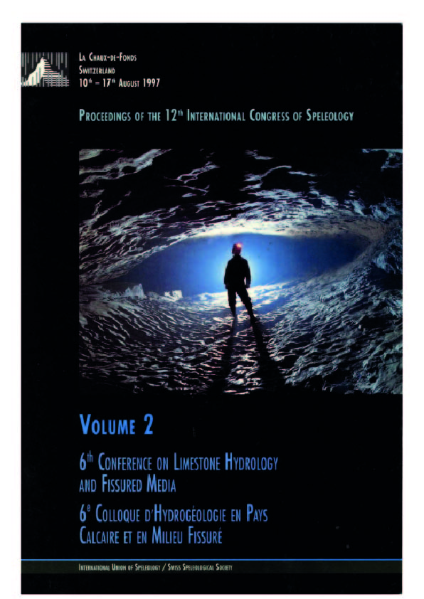 PROCEEDINGS Of THE 12th INTERNATIONAL (CONGRESS Of SPELEOLOGY)
Volume 2