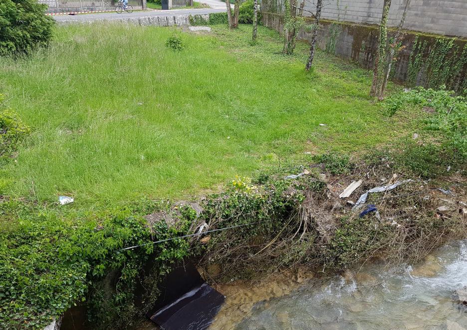 Crue de la Vallière, en mai 2016, à Conliège, rue basse, dans le Jura