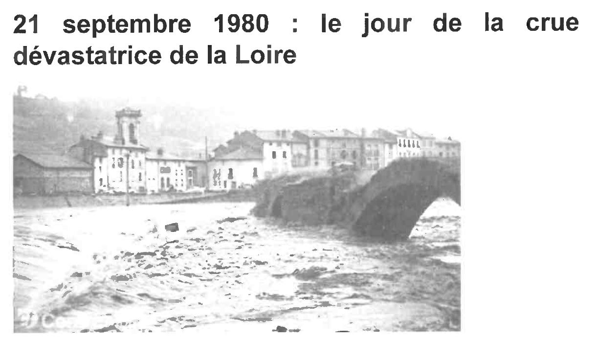 Il s'agit d'un article portant sur la crue historique du 21 Septembre 1980 à Brives-Charensac