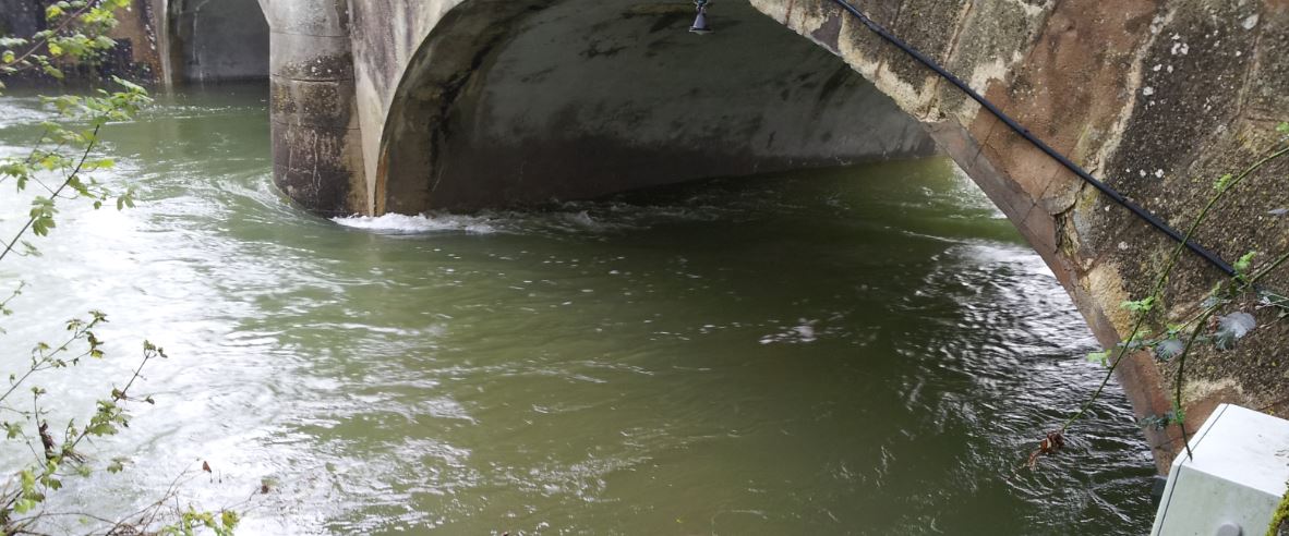 Photo de la crue de la Tille à Crécey-sur-Tille le 6 mai 2013