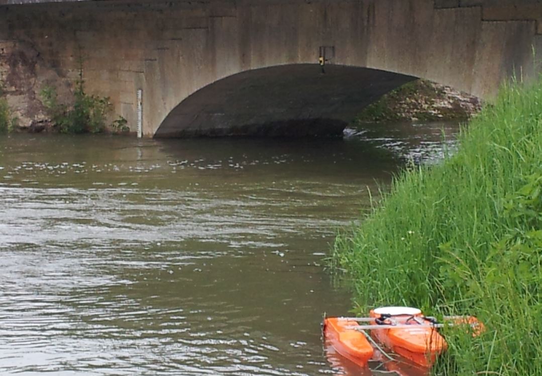 Photo de la crue de la Vingeanne à Oisilly