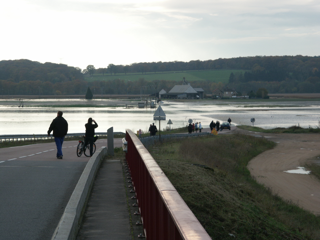 Photo crue de la Loire à Chevenon en 2008