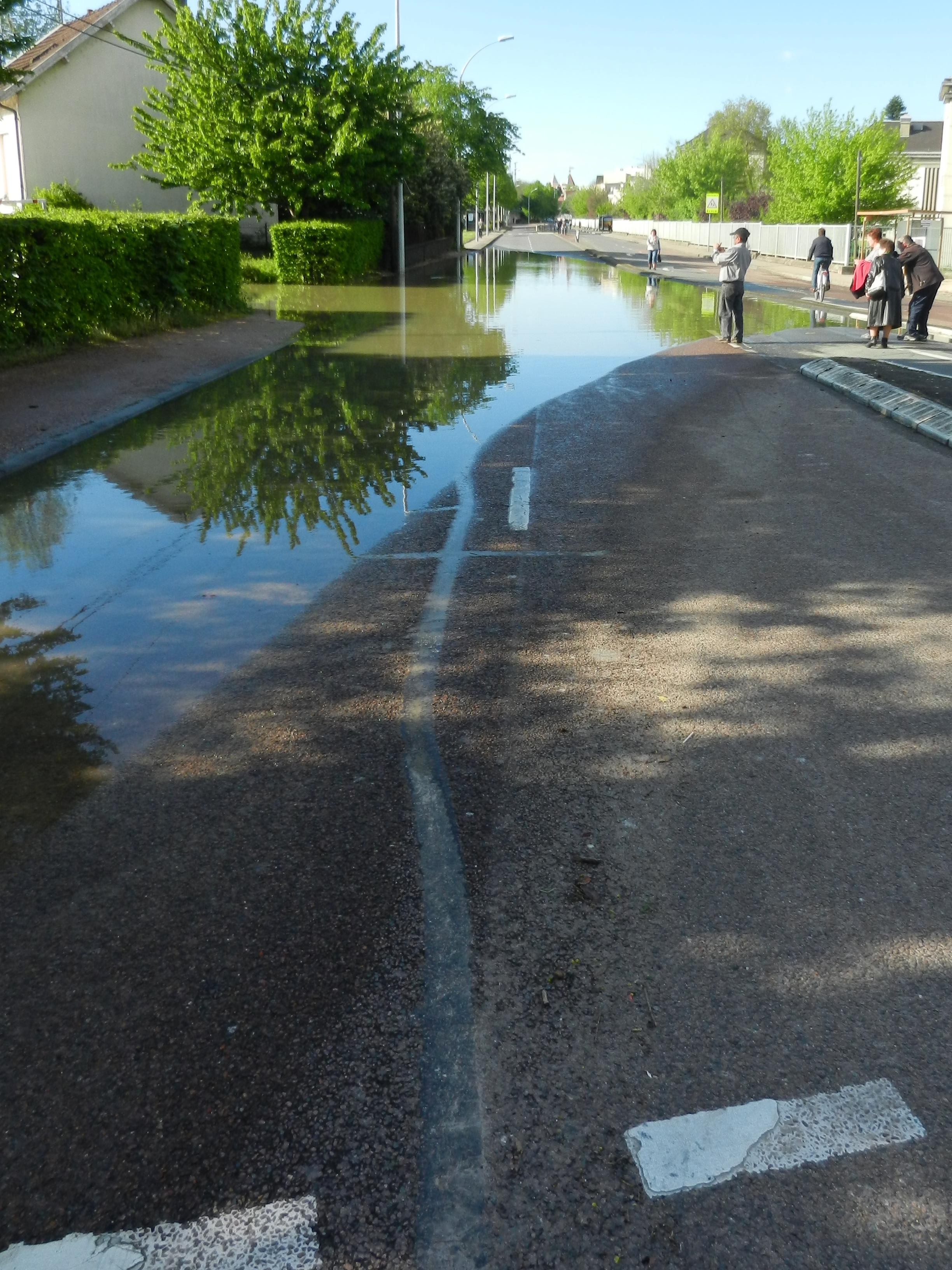 Photo de la crue de l'Ouche à Dijon le 04/05/13