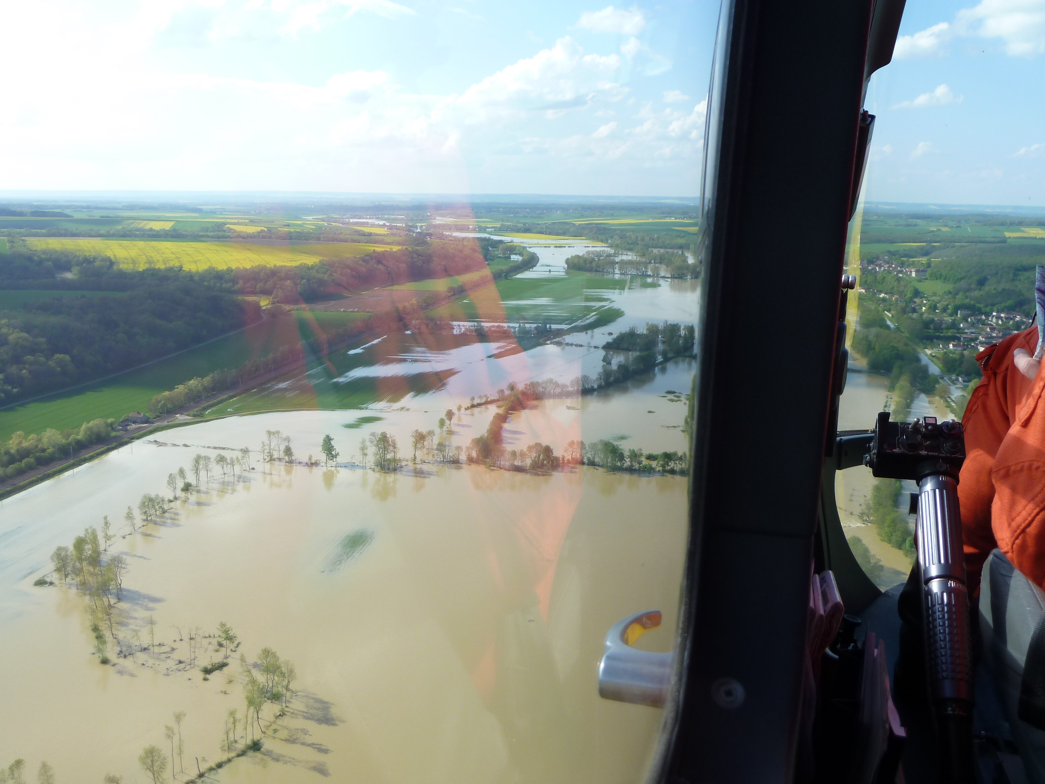 Crue de l'Armançon, en mai 2013, à Cheney dans l'Yonne