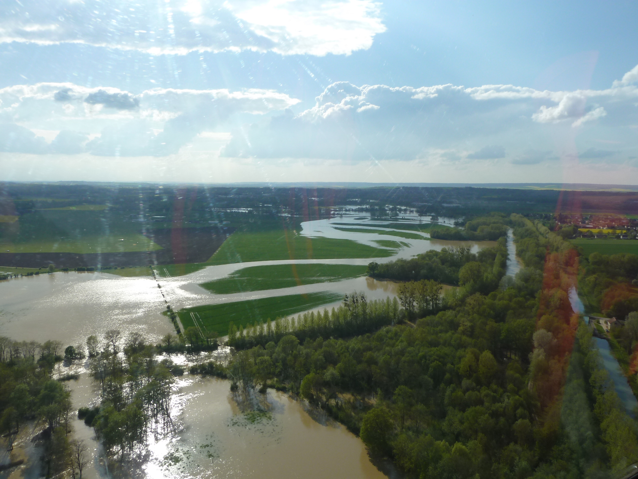 Crue de l'Armançon, en mai 2013, à Germigny dans l'Yonne