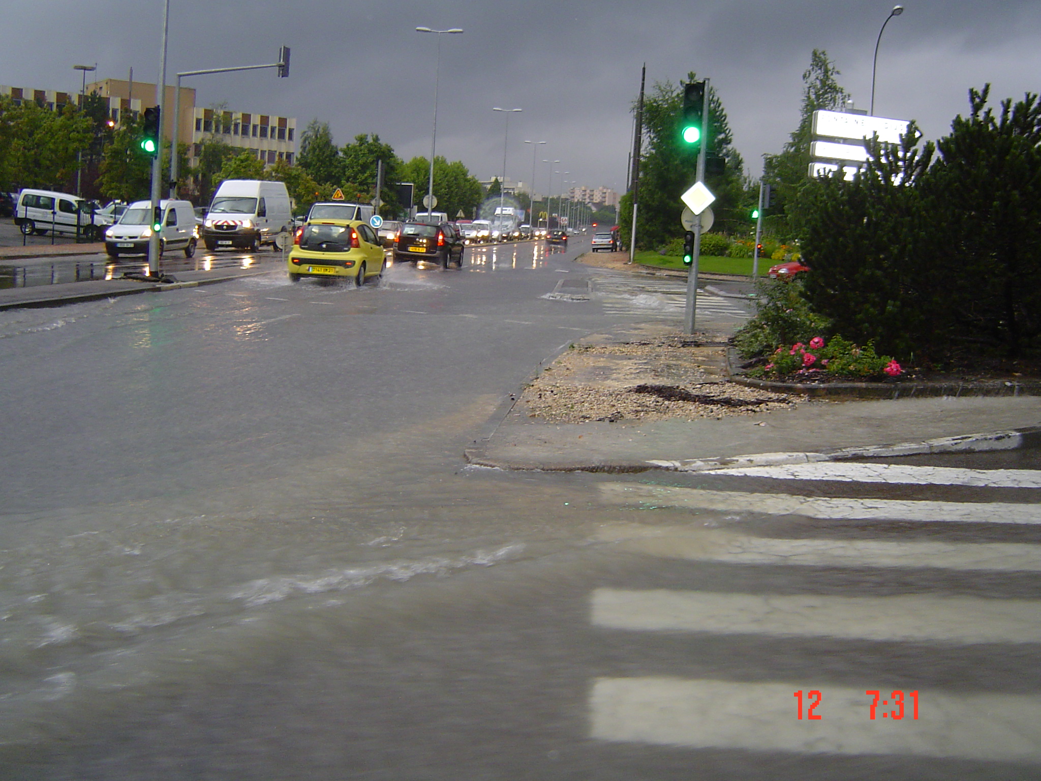 Inondation Allobroges à Dijon en amont