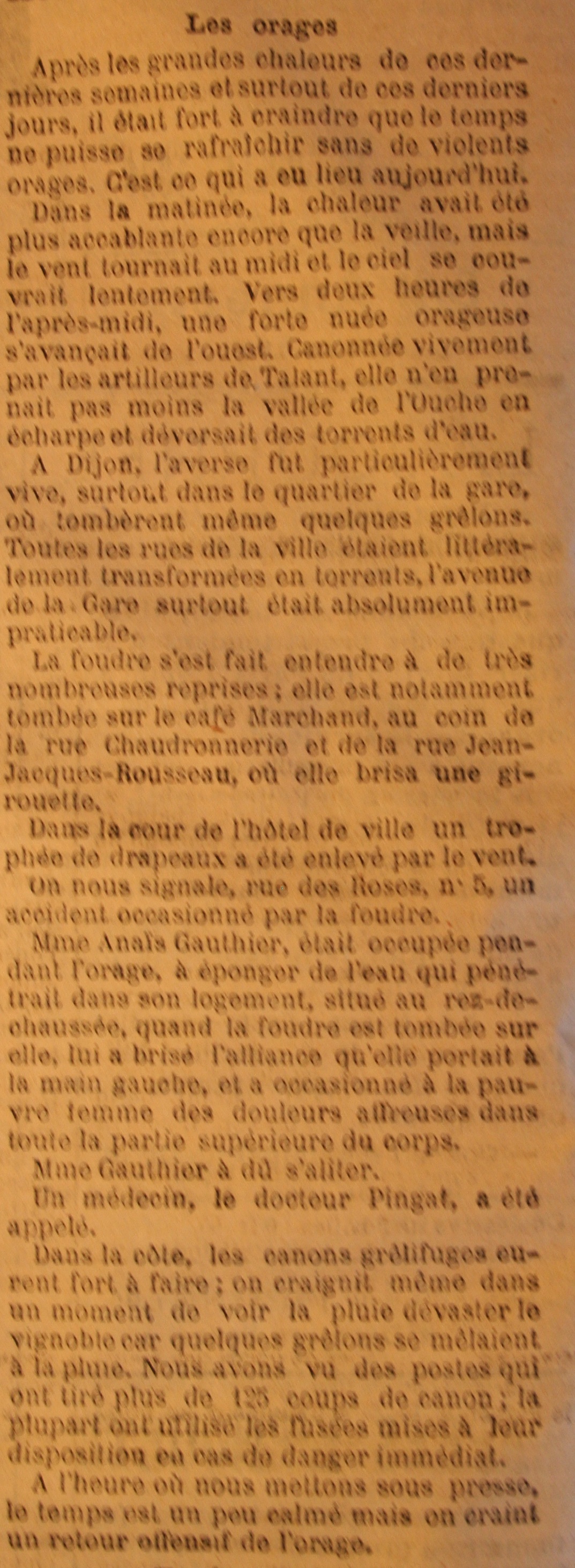 article de journal