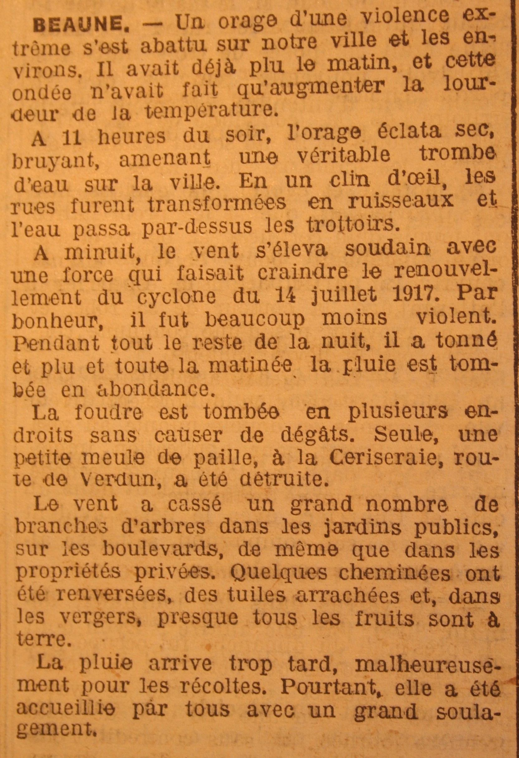 article de journal