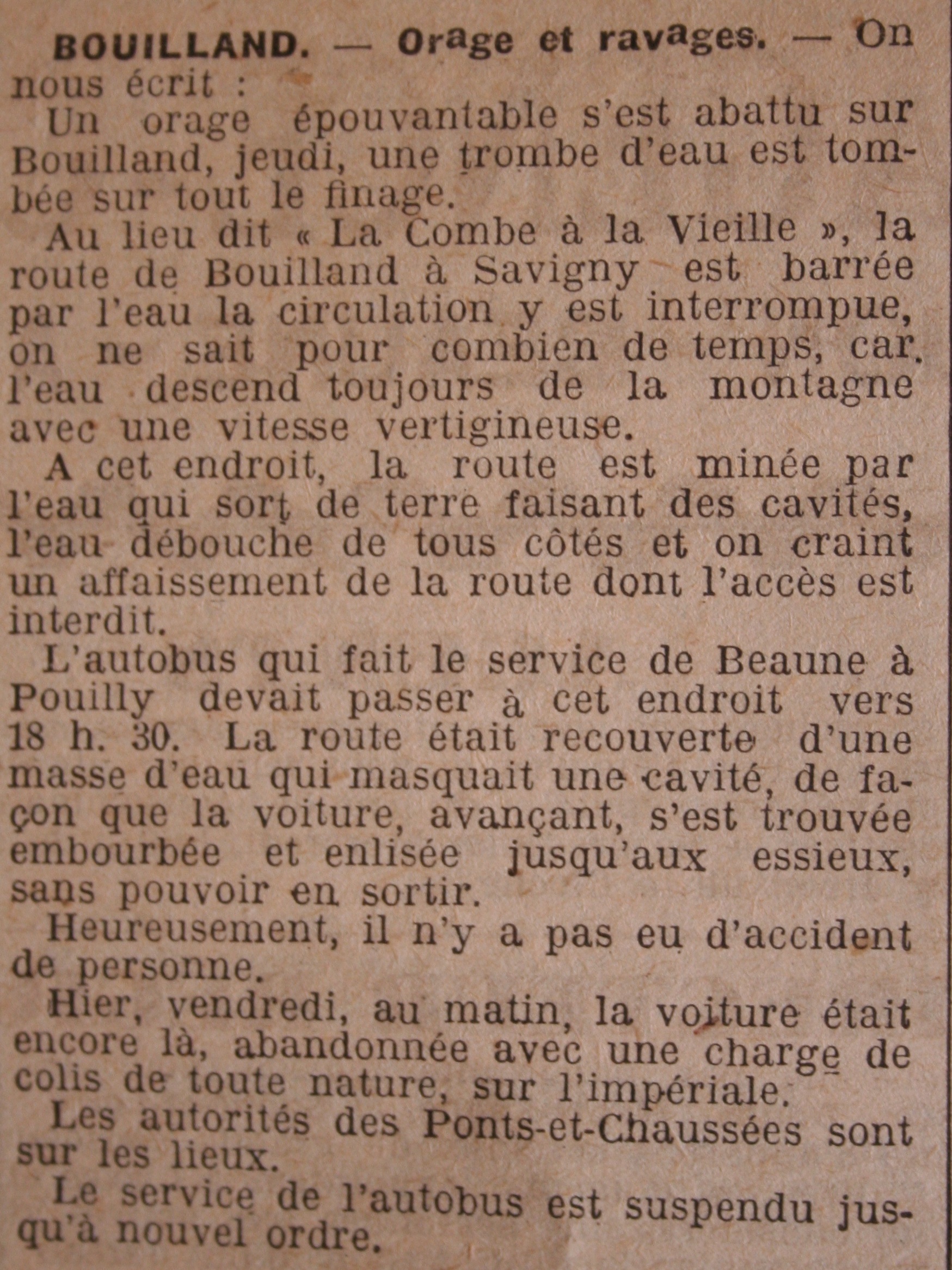 article de journal