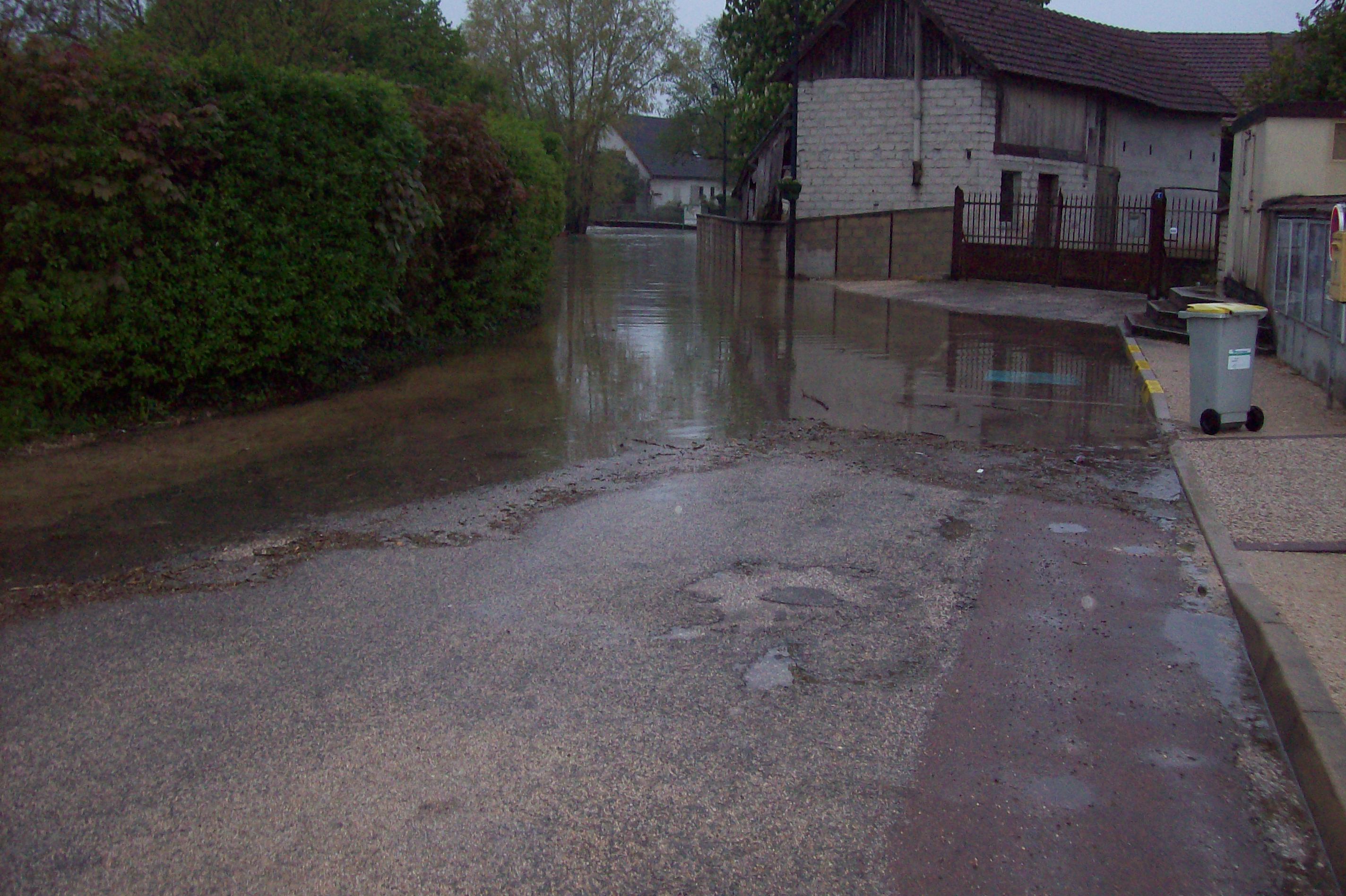 Crue de la Norges, en mai 2013, à Magny sur Tille en Côte d'Or