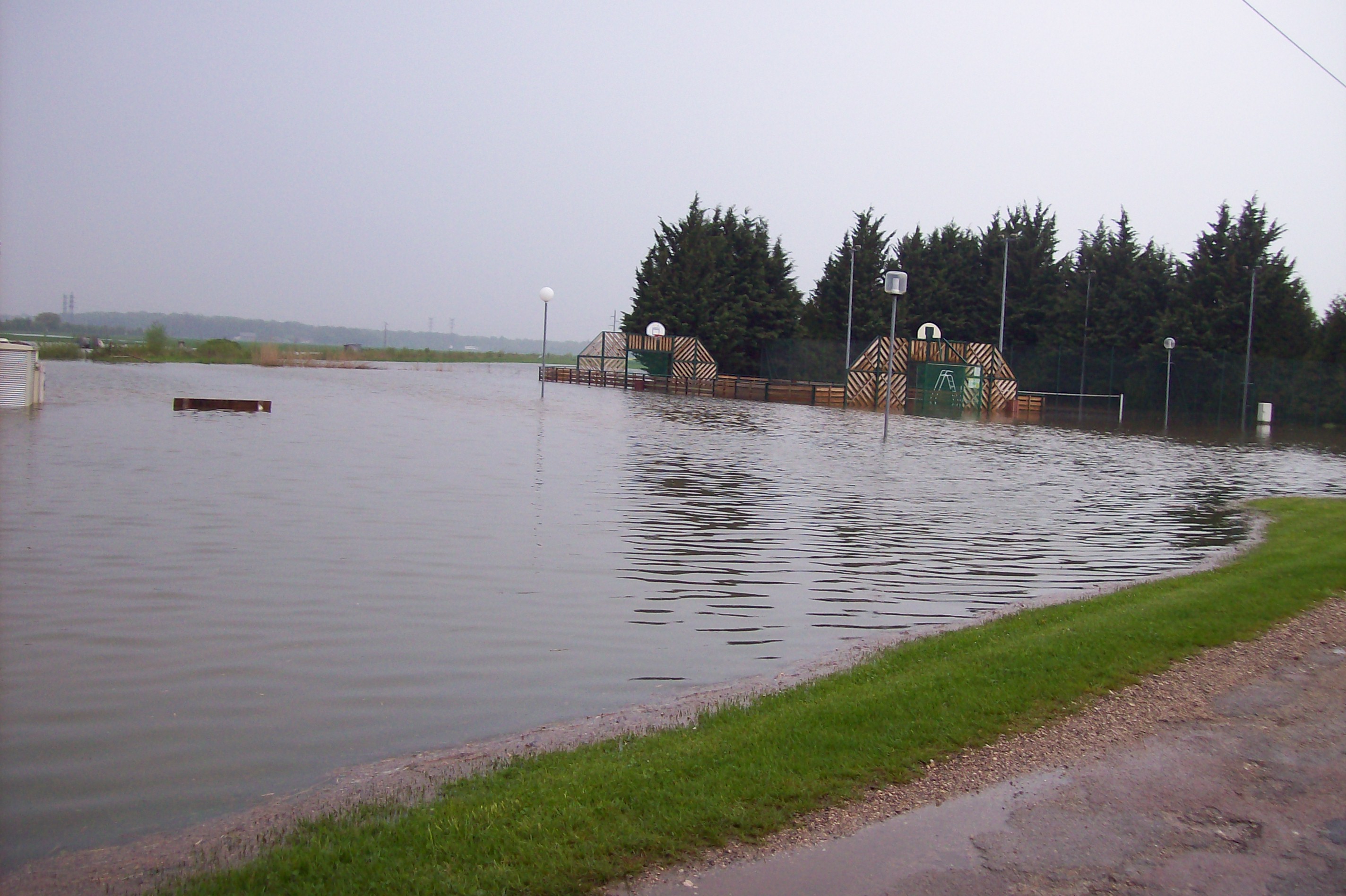 Crue de la Norges, en mai 2013, à Magny sur Tille en Côte d'Or