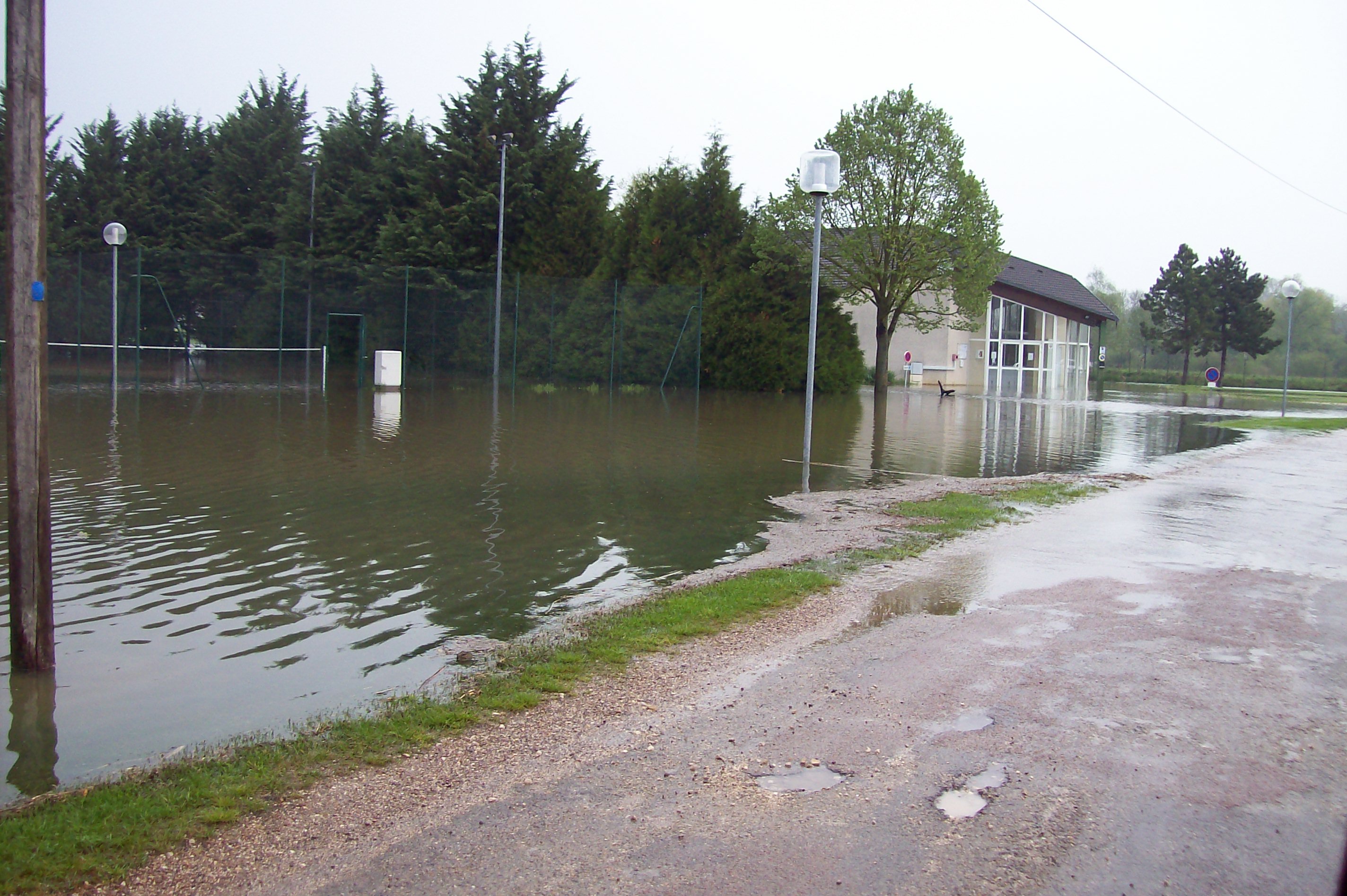 Crue de la Norges, en mai 2013, à Magny sur Tille en Côte d'Or