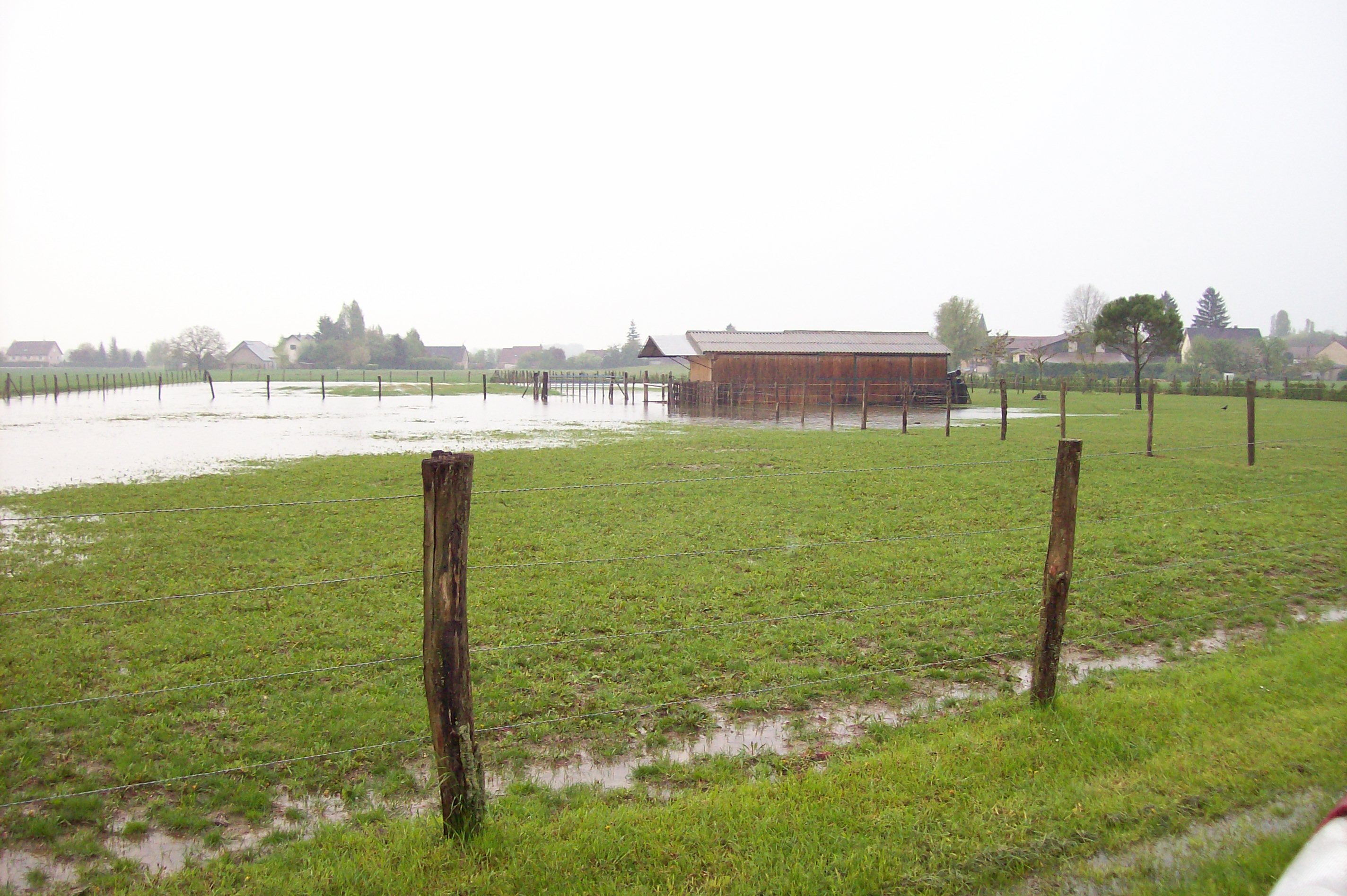 Crue de la Norges, en mai 2013, à Norges en Côte d'or