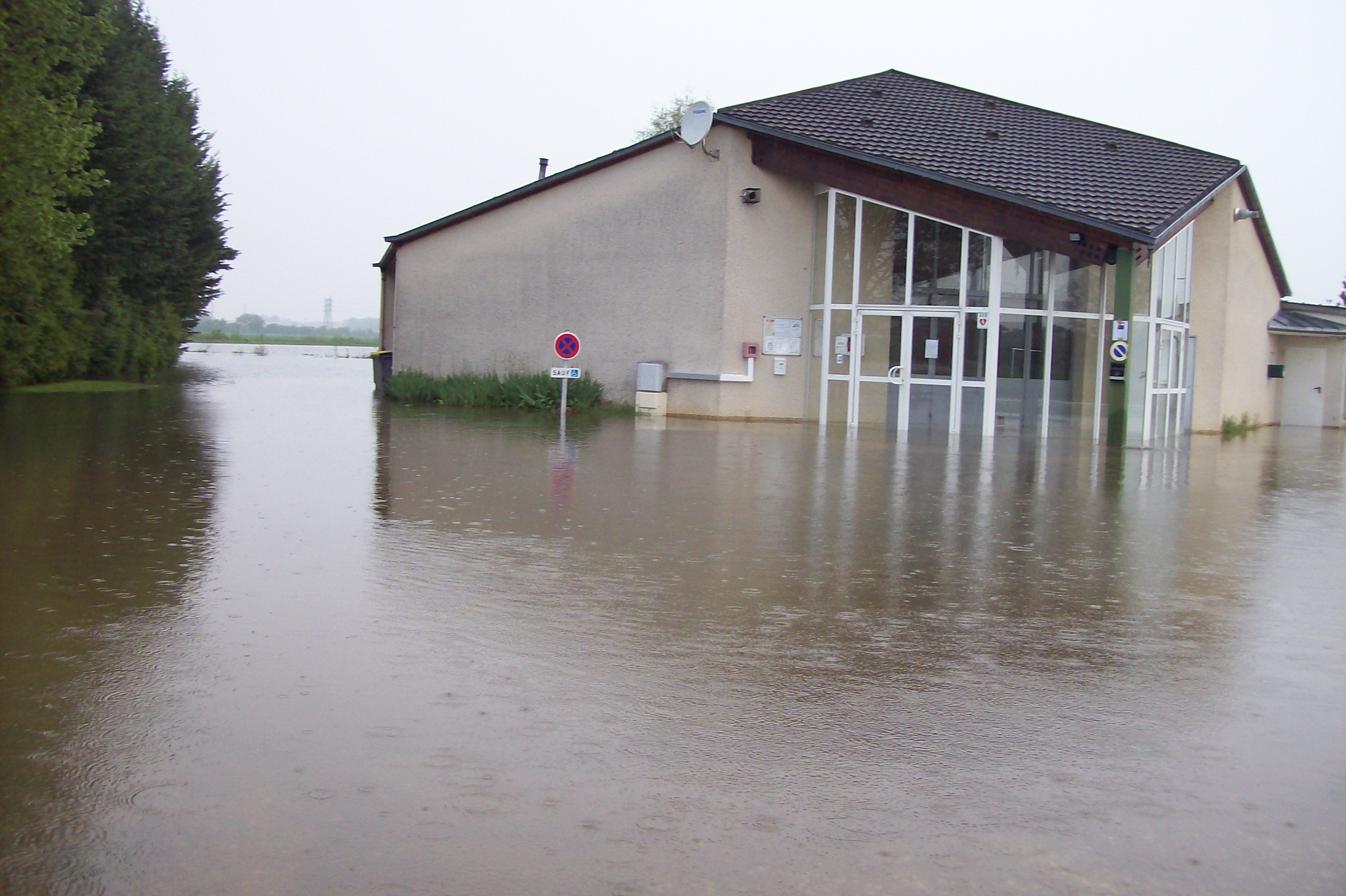 Crue de la Norges, en mai 2013, à Magny sur Tille en Côte d'Or