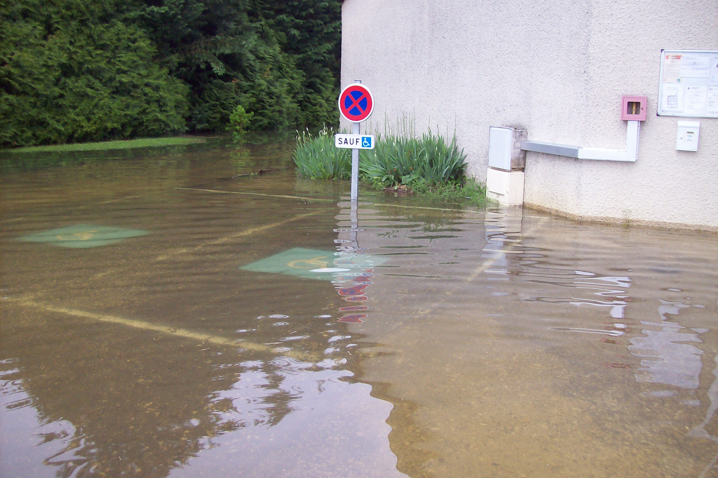 Crue de la Norges, en mai 2013, à Magny sur Tille en Côte d'Or