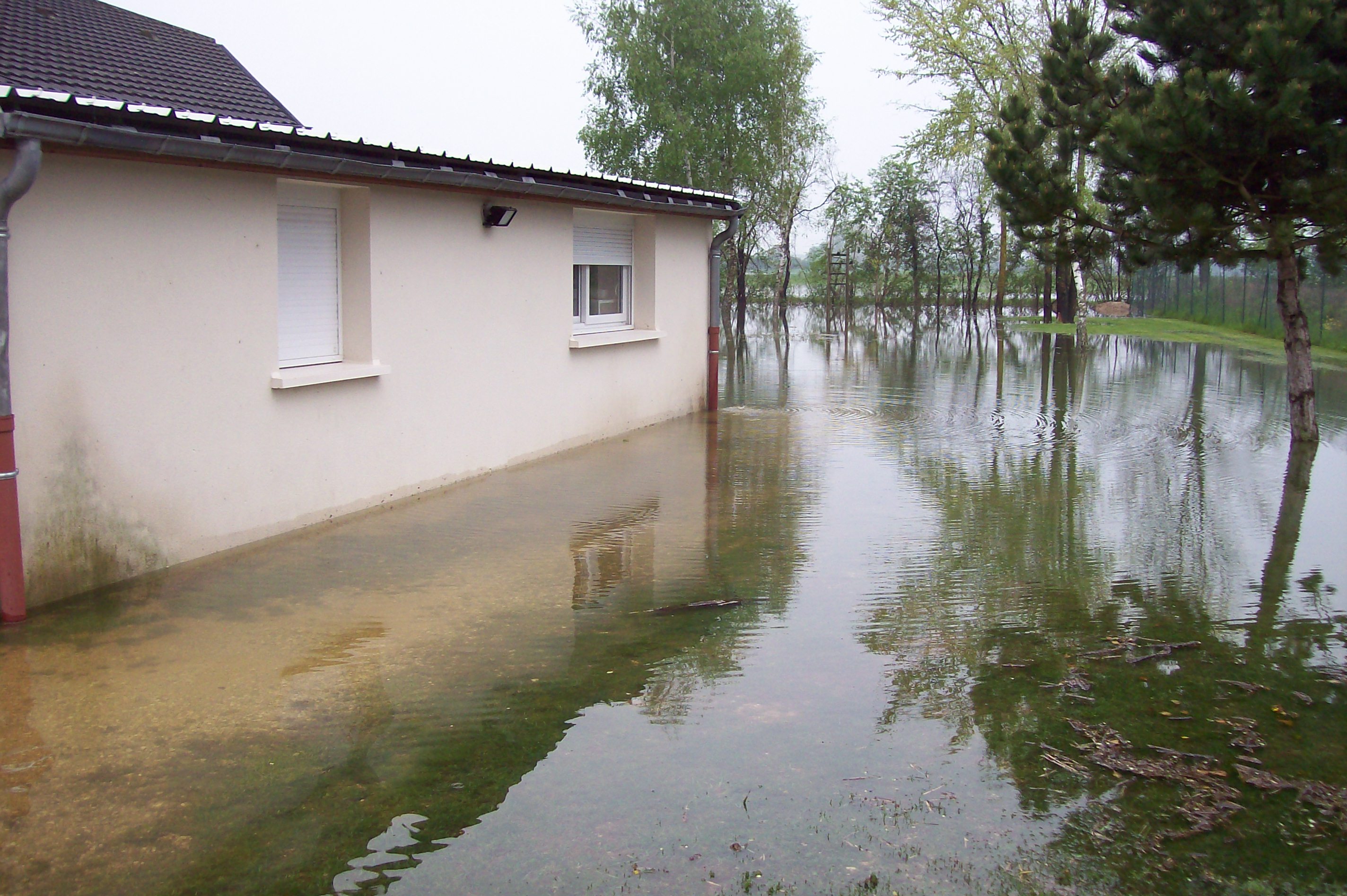 Crue de la Norges, en mai 2013, à Magny sur Tille en Côte d'Or