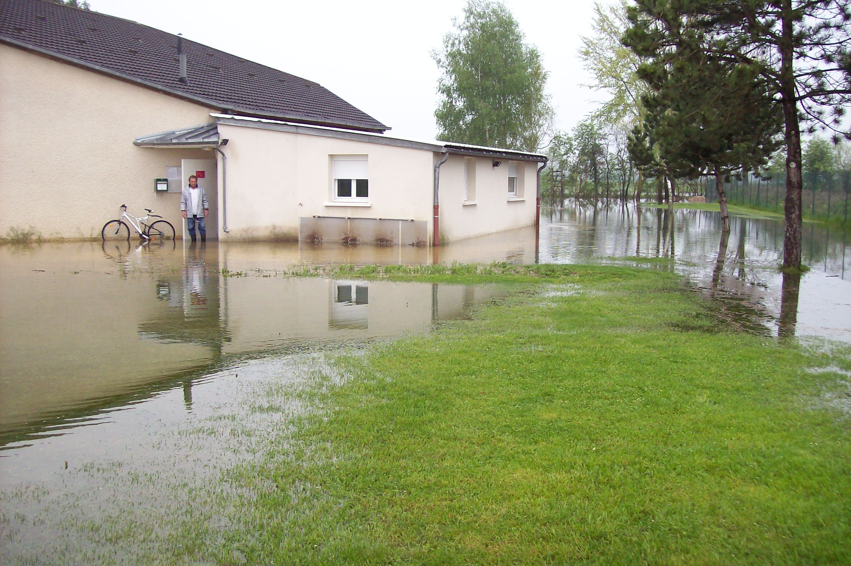 Crue de la Norges, en mai 2013, à Magny sur Tille en Côte d'Or