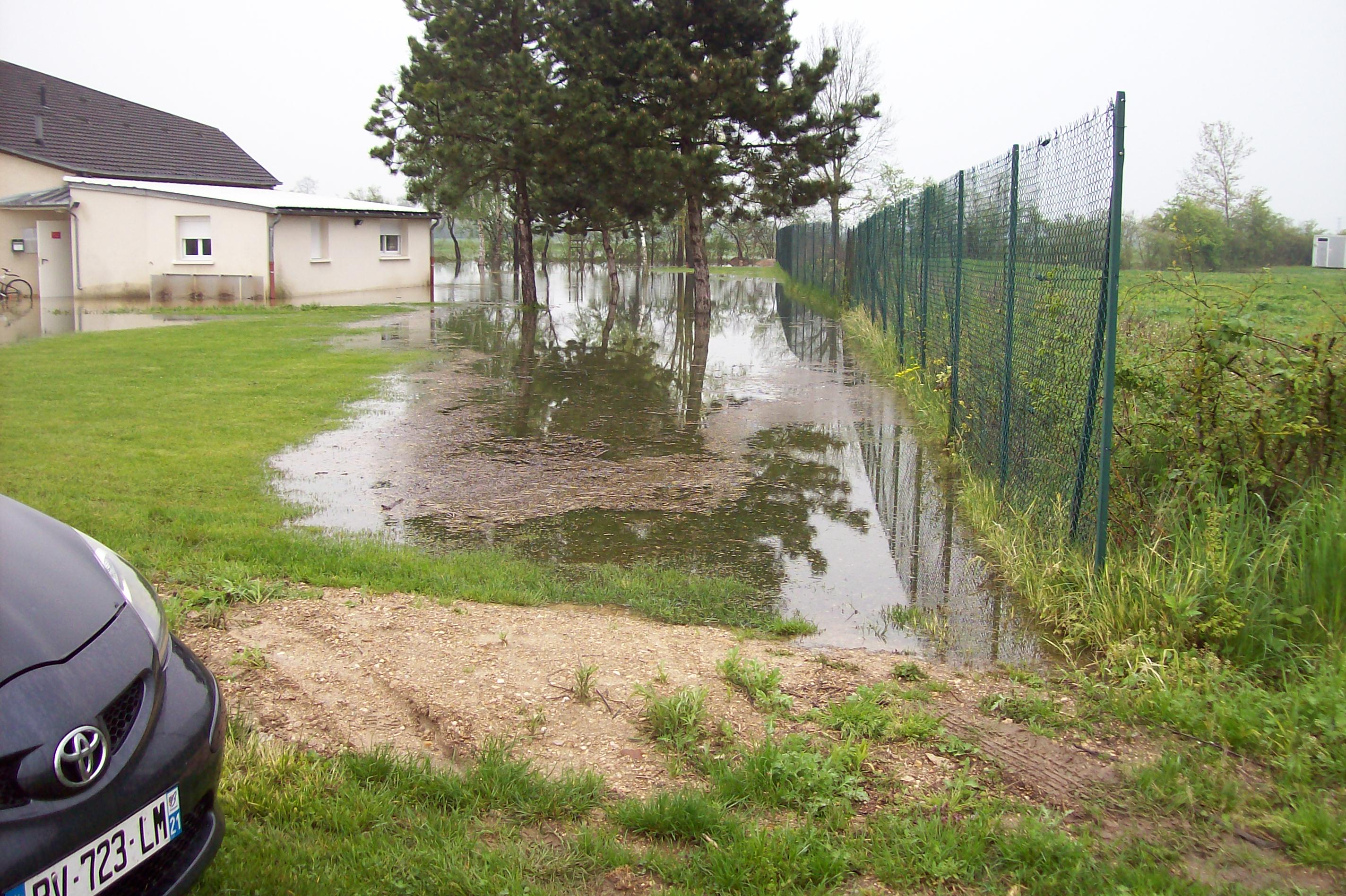 Crue de la Norges, en mai 2013, à Magny sur Tille en Côte d'Or