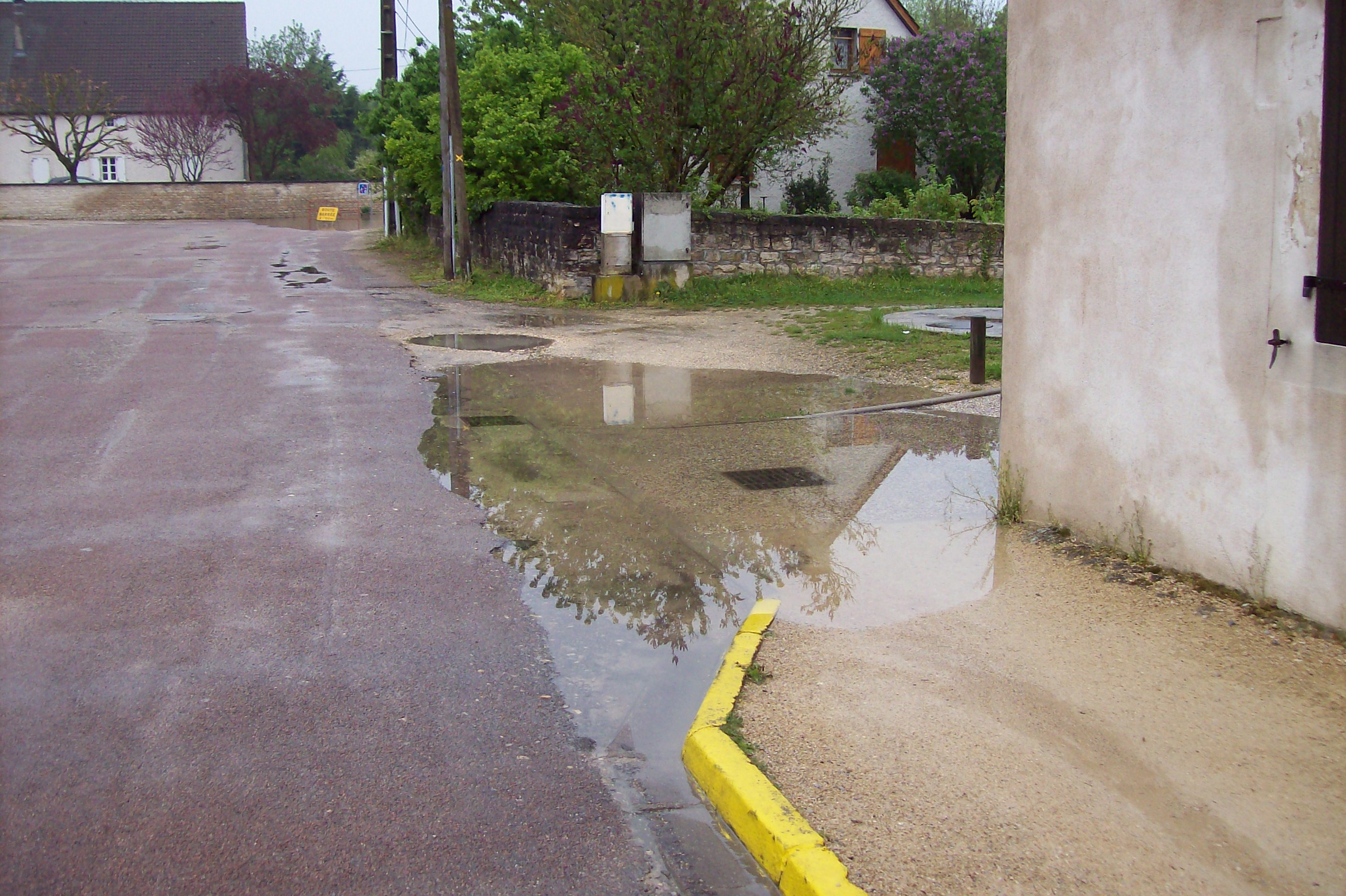 Crue de la Norges, en mai 2013, à Magny sur Tille en Côte d'Or