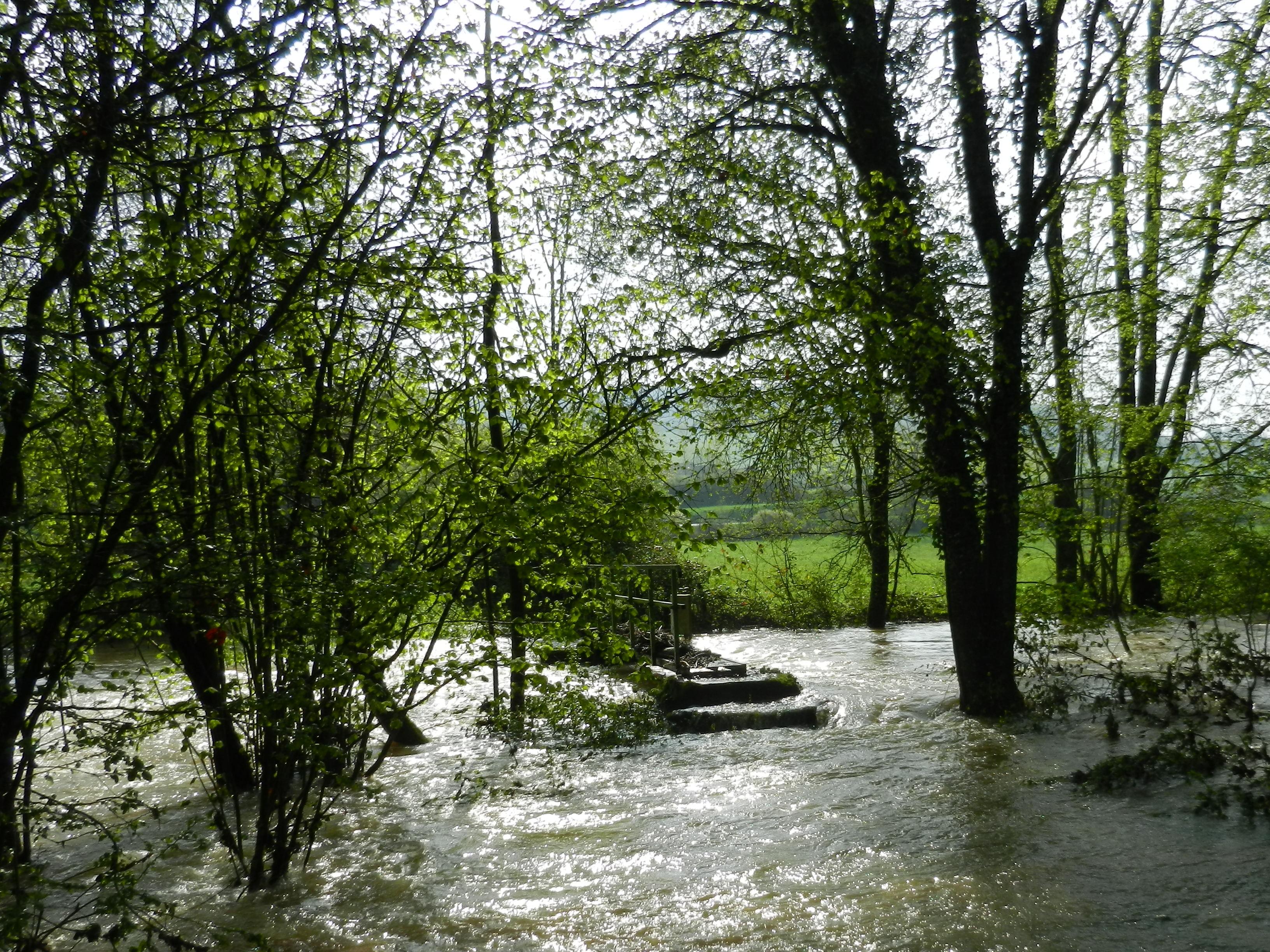 Crue de la Brenne, en mai 2013, à Brain en Côte d'Or