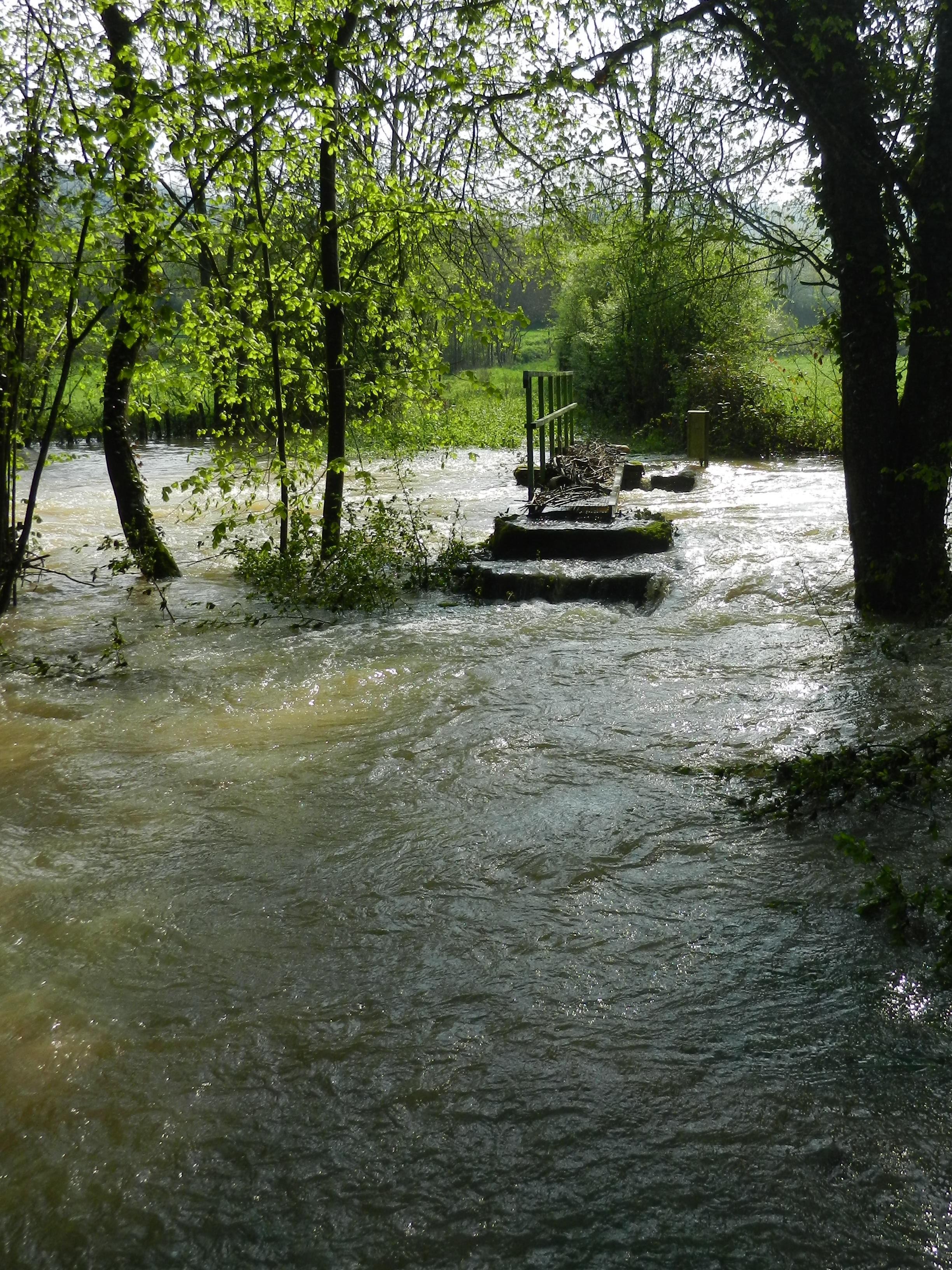 Crue de la Brenne, en mai 2013, à Brain en Côte d'Or