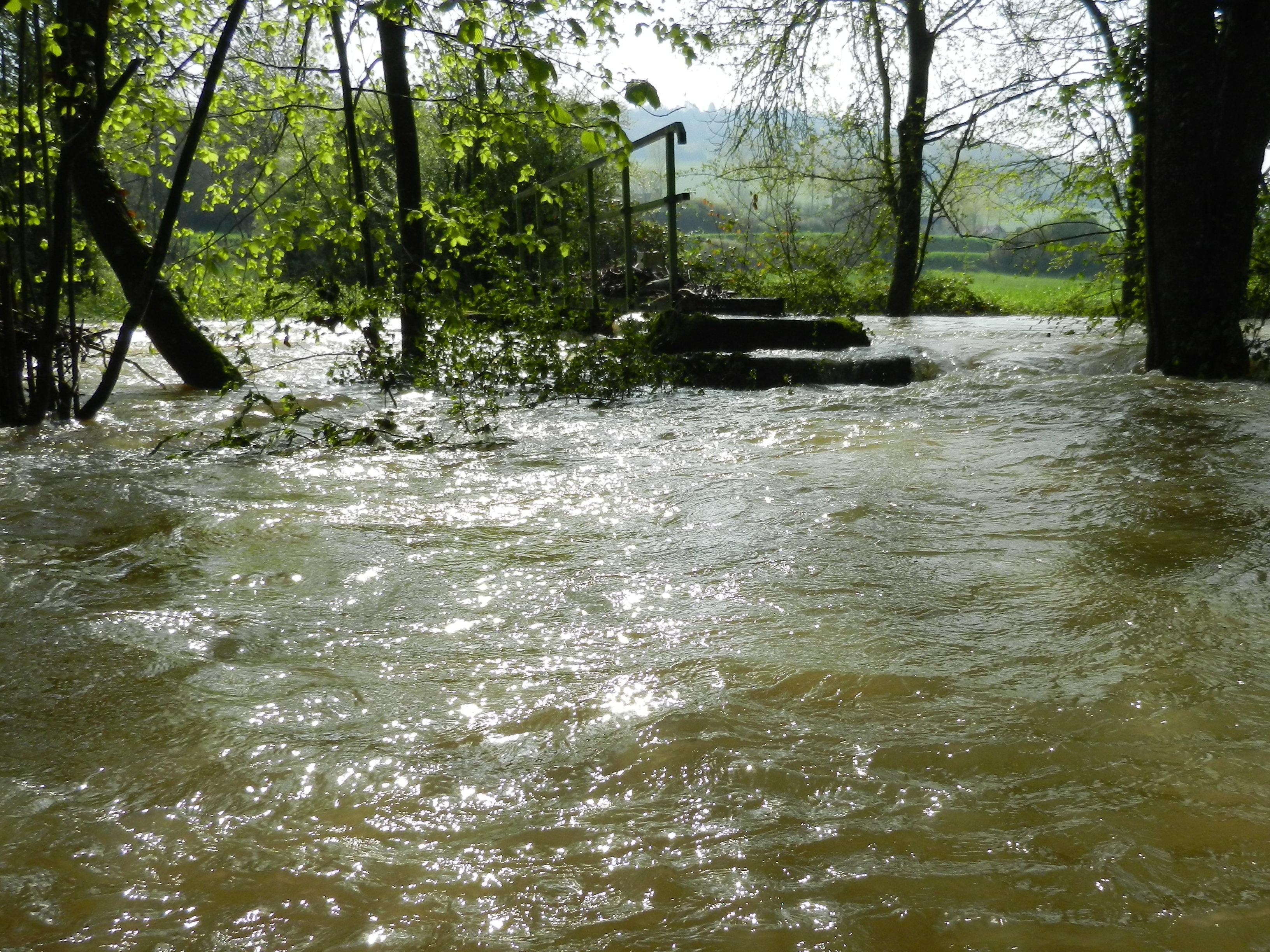 Crue de la Brenne, en mai 2013, à Brain en Côte d'Or