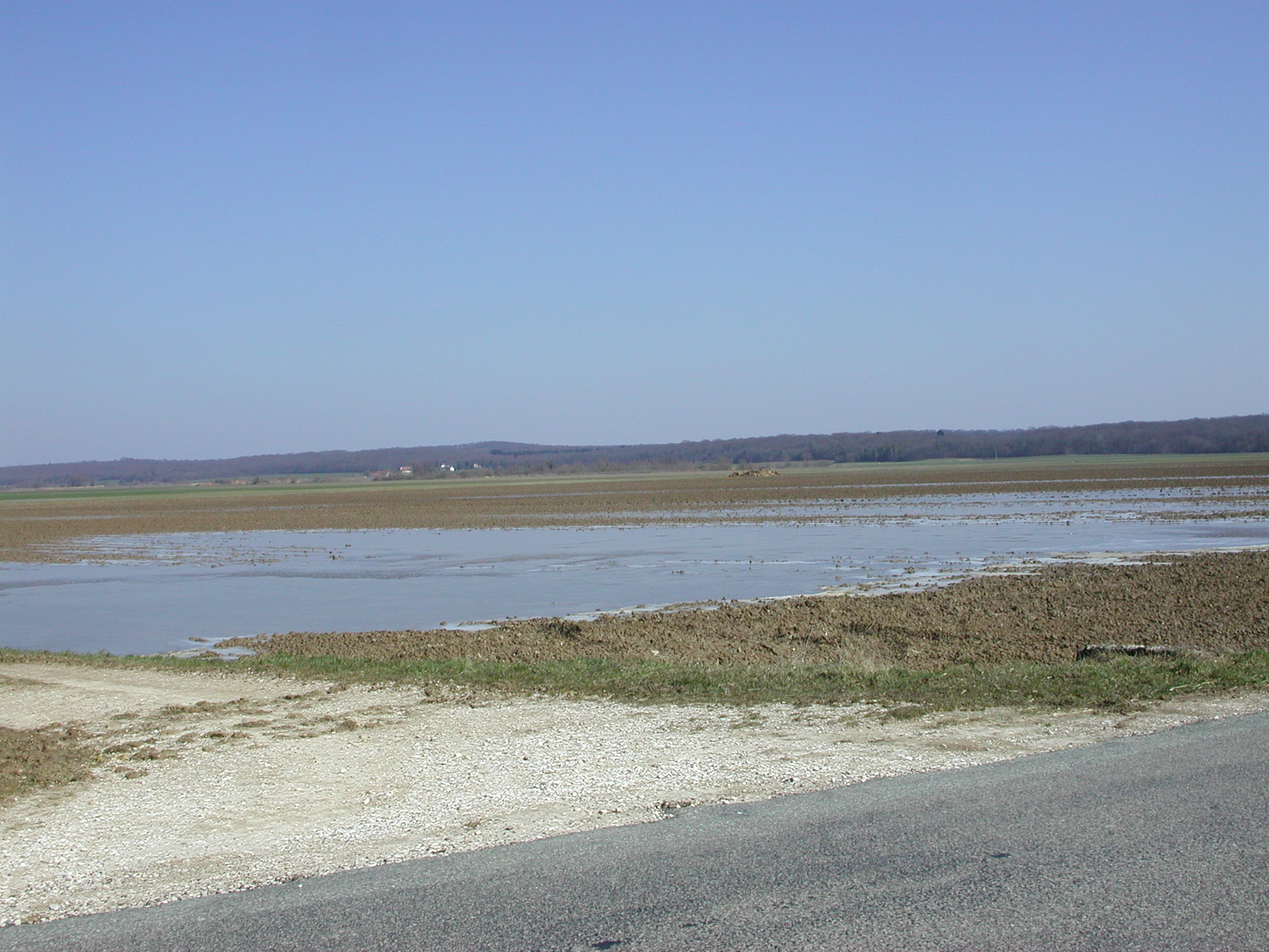 Crue de la Tille, en mars 2006, à Spoy en Côte d'Or