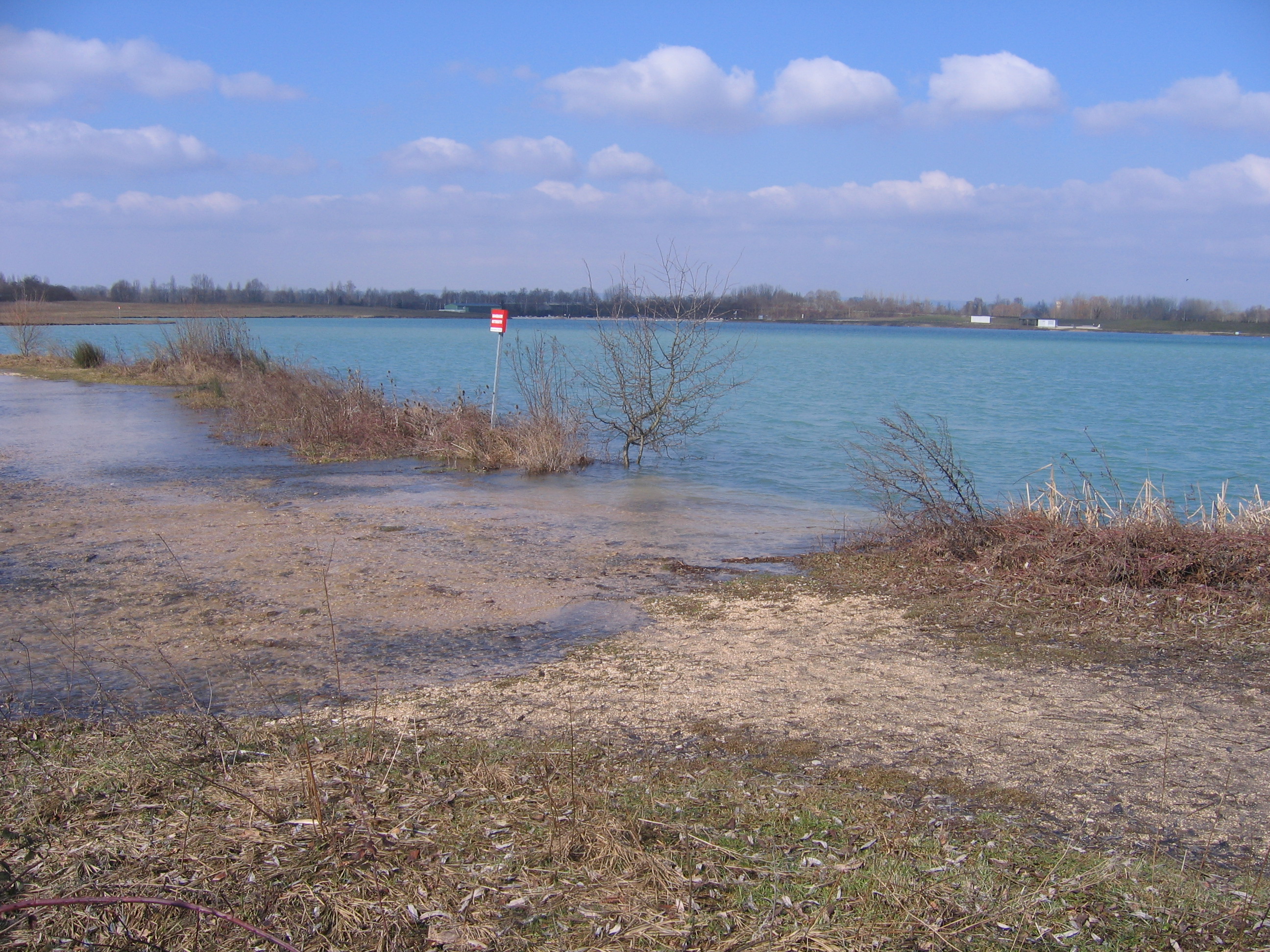 Crue de la rivière neuve, en mars 2006, à arc sur Tille en Côte d'Or