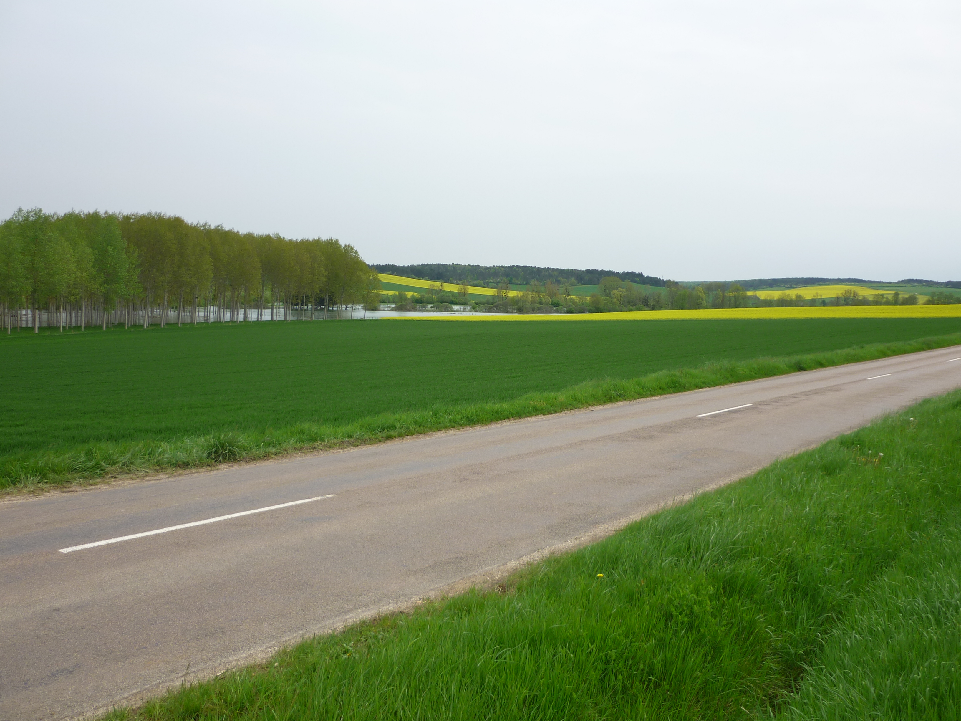 Crue de l'Ource, en mai 2013, à Grancey sur Ource en Côte d'Or