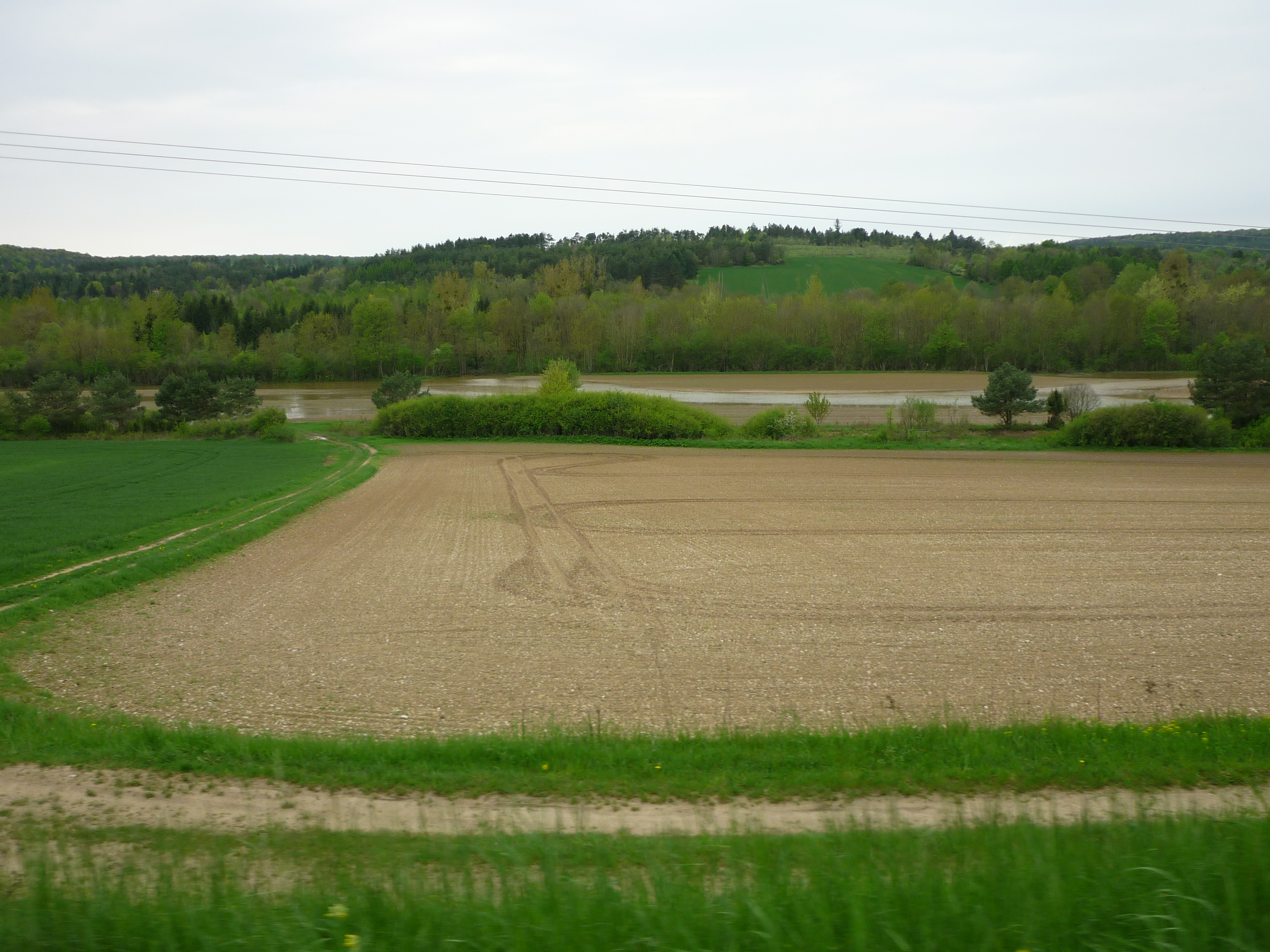 Crue de l'Ource, en mai 2013, à Voulaines-les-Templiers en Côte d'Or