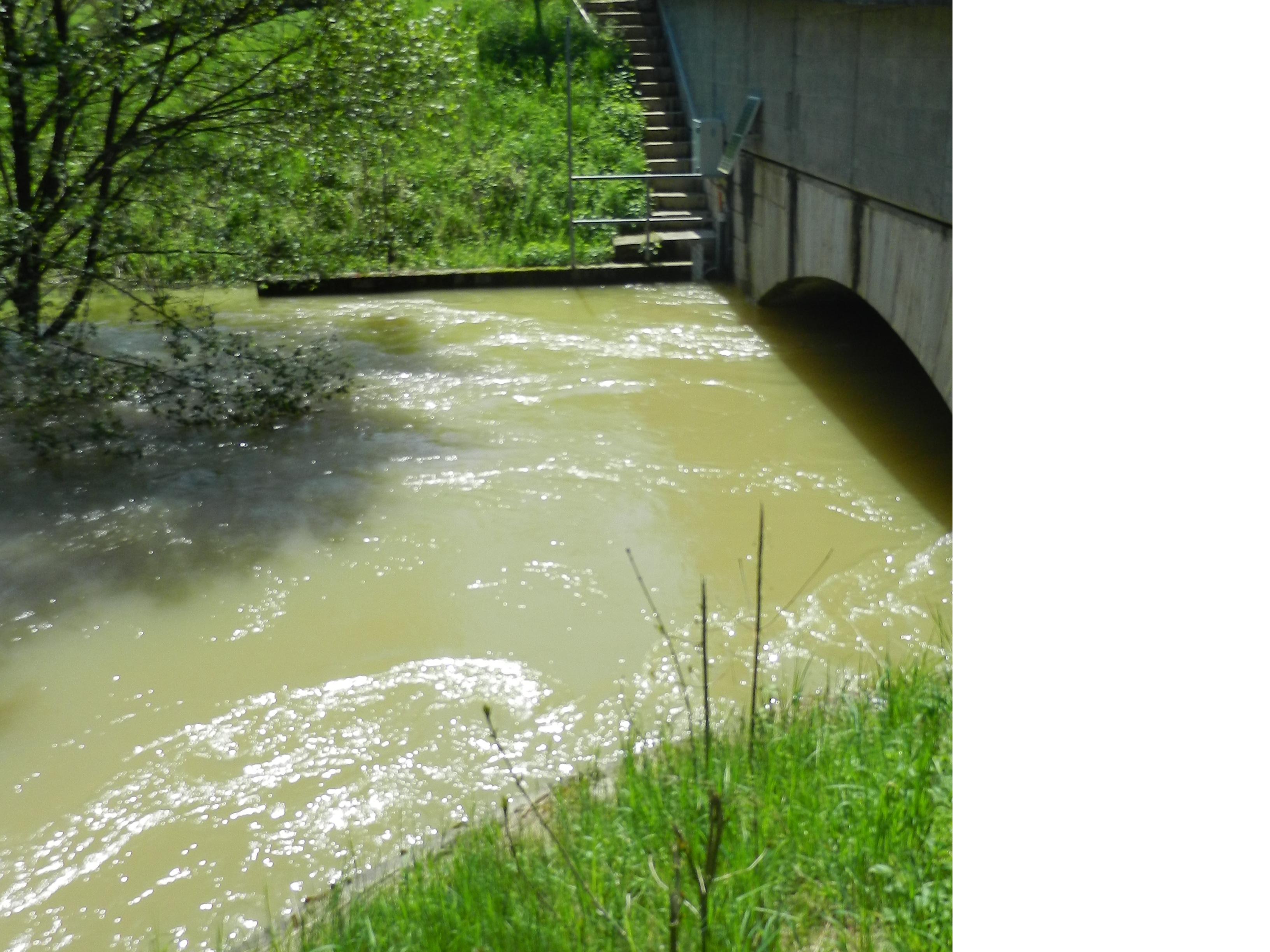 Crue de l'Oze, en mai 2013, à Darcey en Côte d'Or