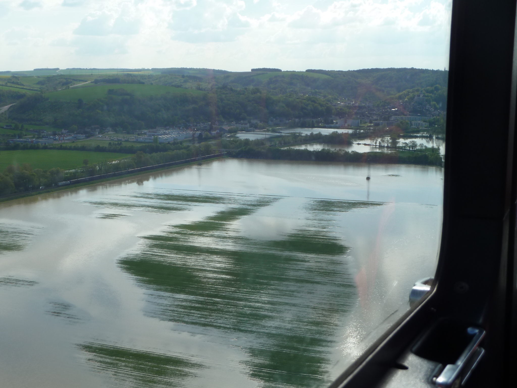 Crue de l'Armançon, en mai 2013, à Tonnerre dans l'Yonne